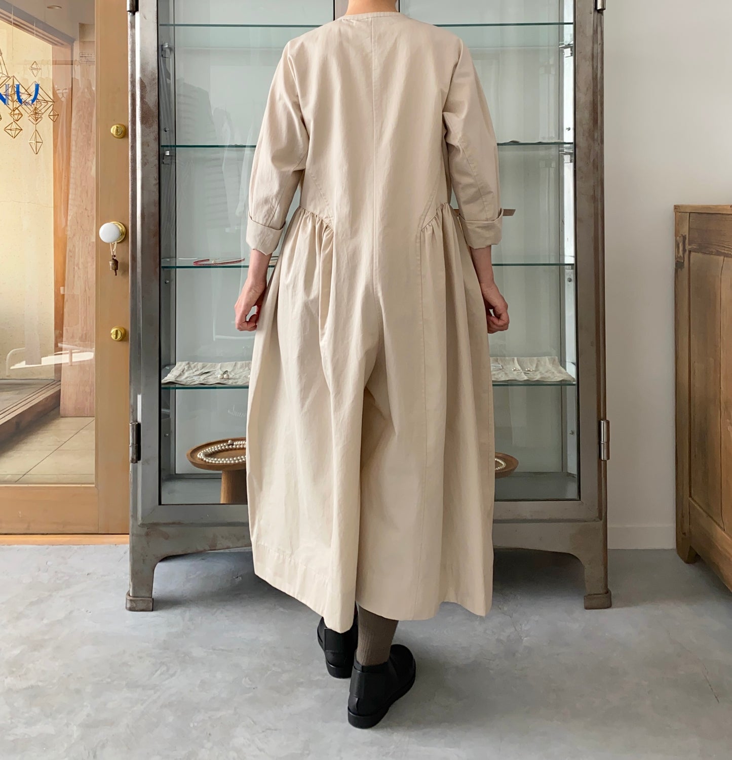 Side gather all-in-one (Cotton / Pink beige ) TENNE HANDCRAFTED MODERN オールインワン 通販