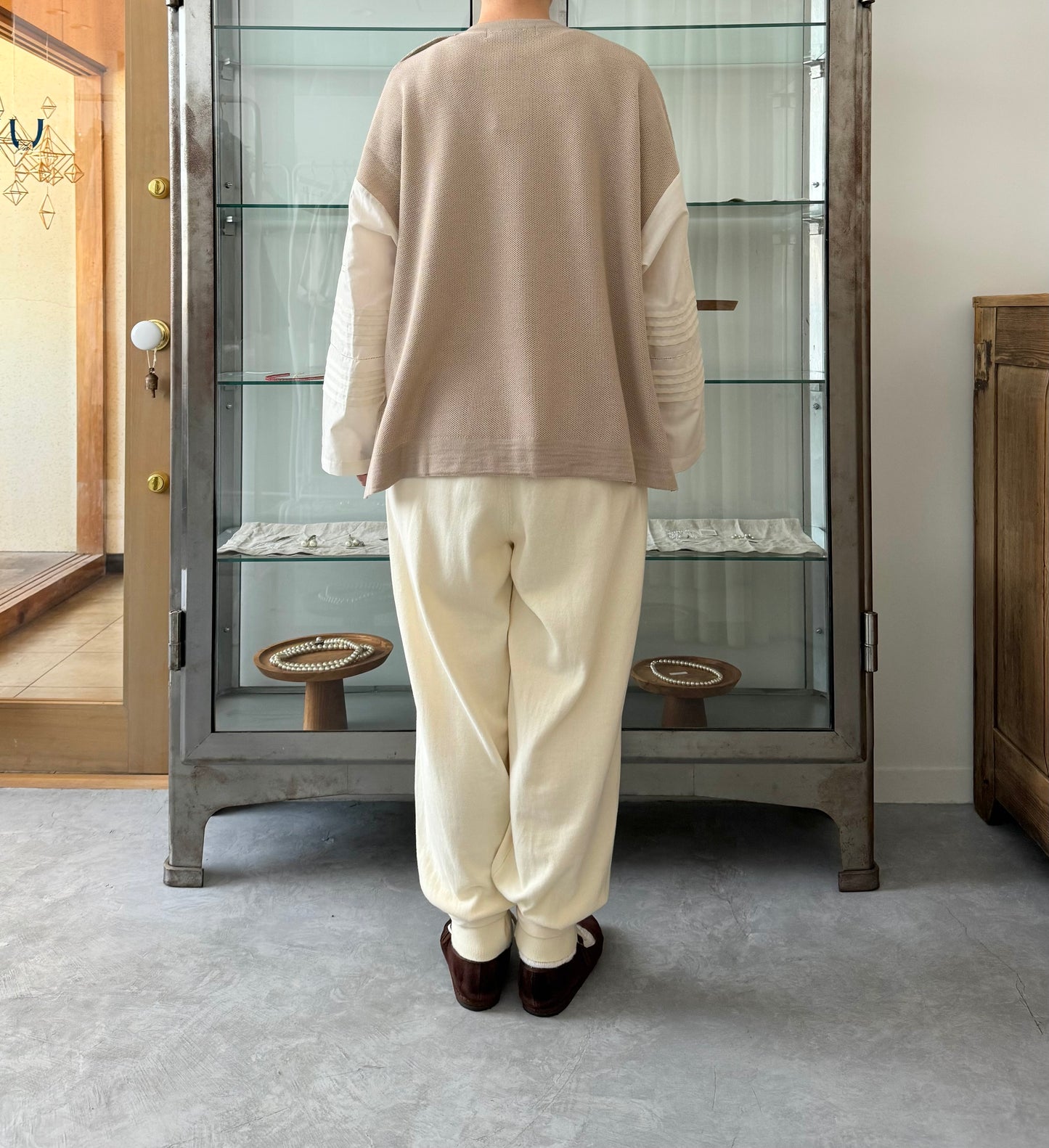 ピンタックスリーブ×ニット Porter des boutons ポルテデブトン 通販