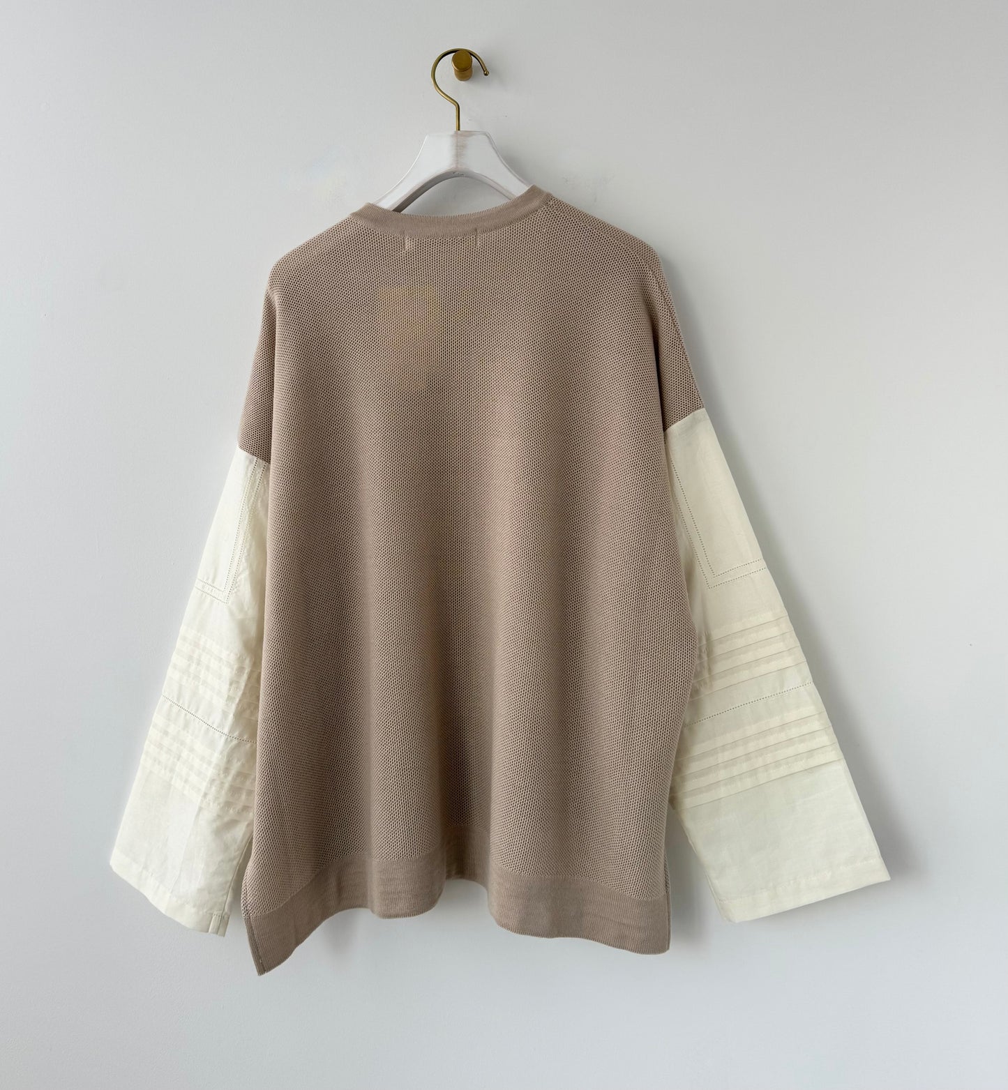 ピンタックスリーブ×ニット Porter des boutons ポルテデブトン 通販