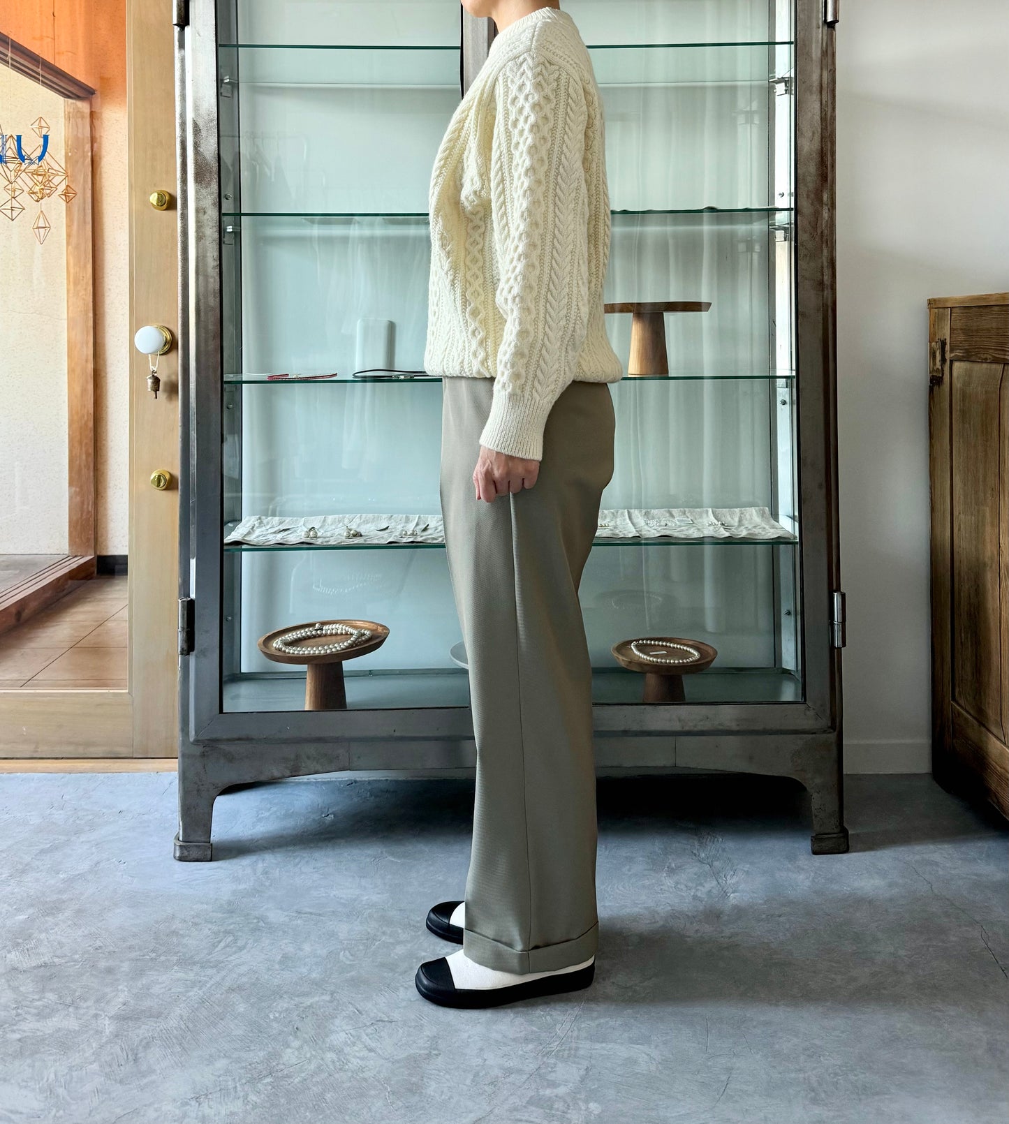REBORN WOOL ARAN KNIT P/O Yonetomi 米富繊維 ニット セーター 通販