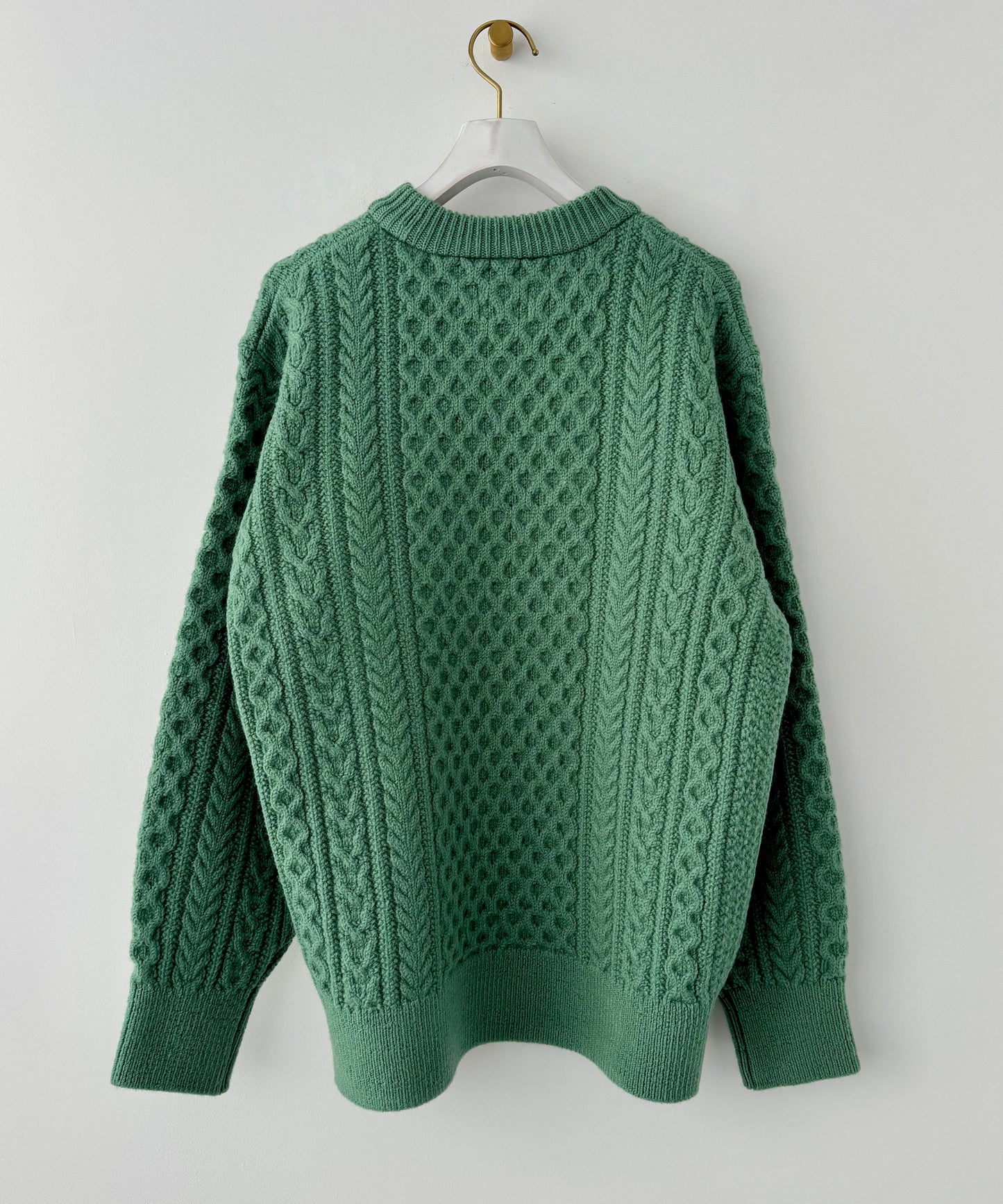 REBORN WOOL ARAN KNIT P/O