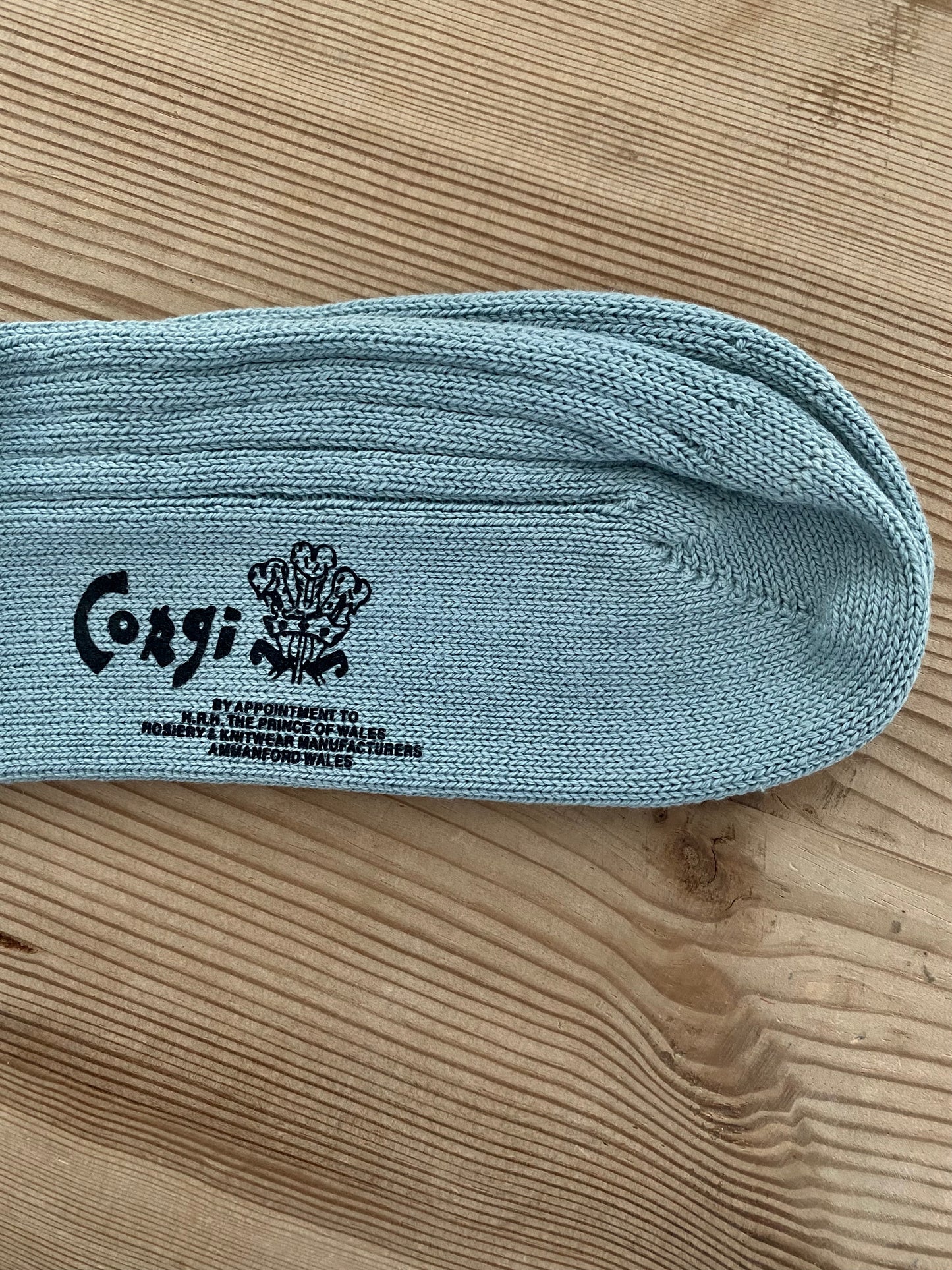SOFT COTTON MENS PLAIN SOCKS (BLUE GRAY) Corgi ソックス 靴下 通販
