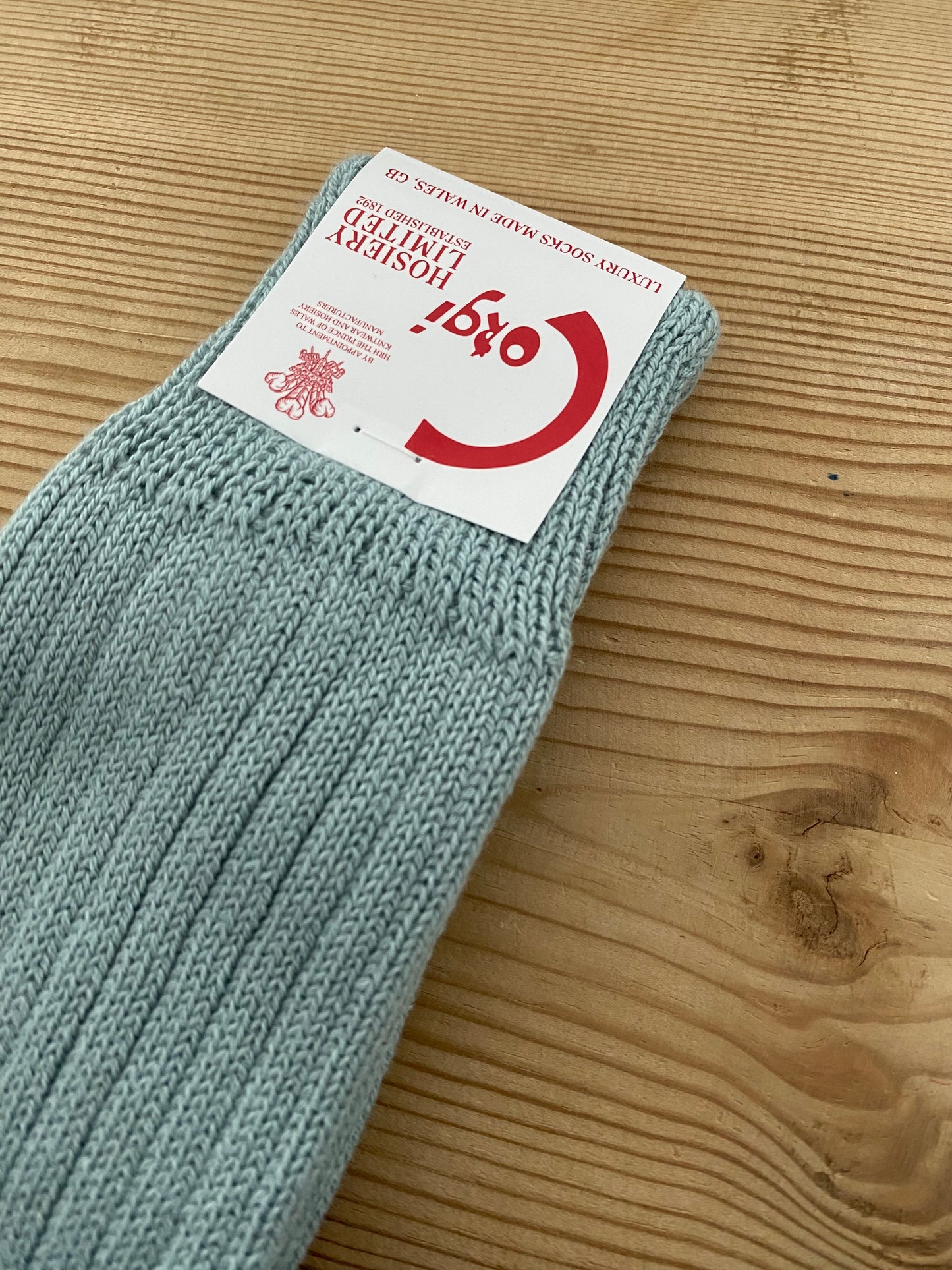 SOFT COTTON MENS PLAIN SOCKS (BLUE GRAY) Corgi ソックス 靴下 通販