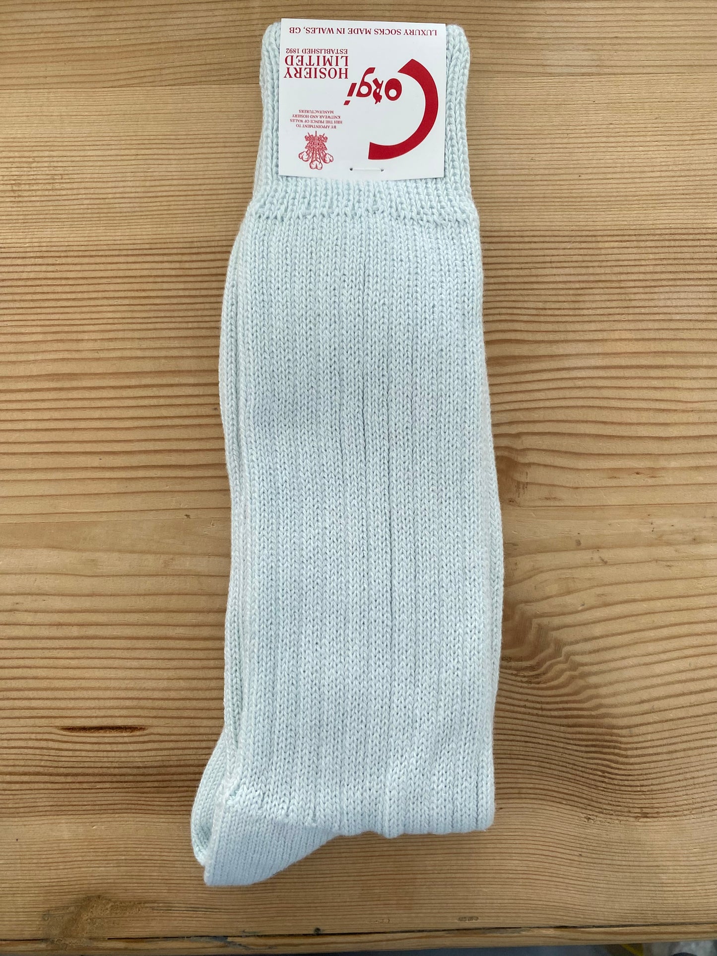 SOFT COTTON MENS PLAIN SOCKS (ICE BLUE) Corgi ソックス 靴下 通販