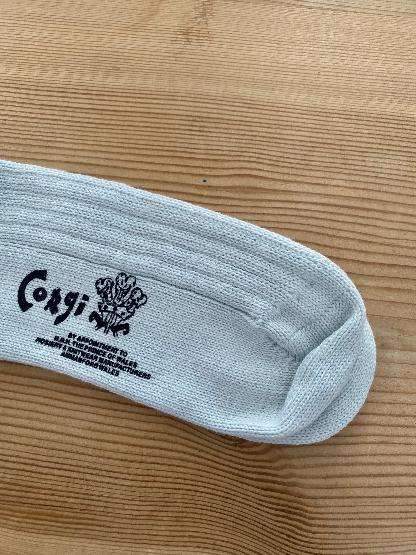 SOFT COTTON MENS PLAIN SOCKS (ICE BLUE) Corgi ソックス 靴下 通販