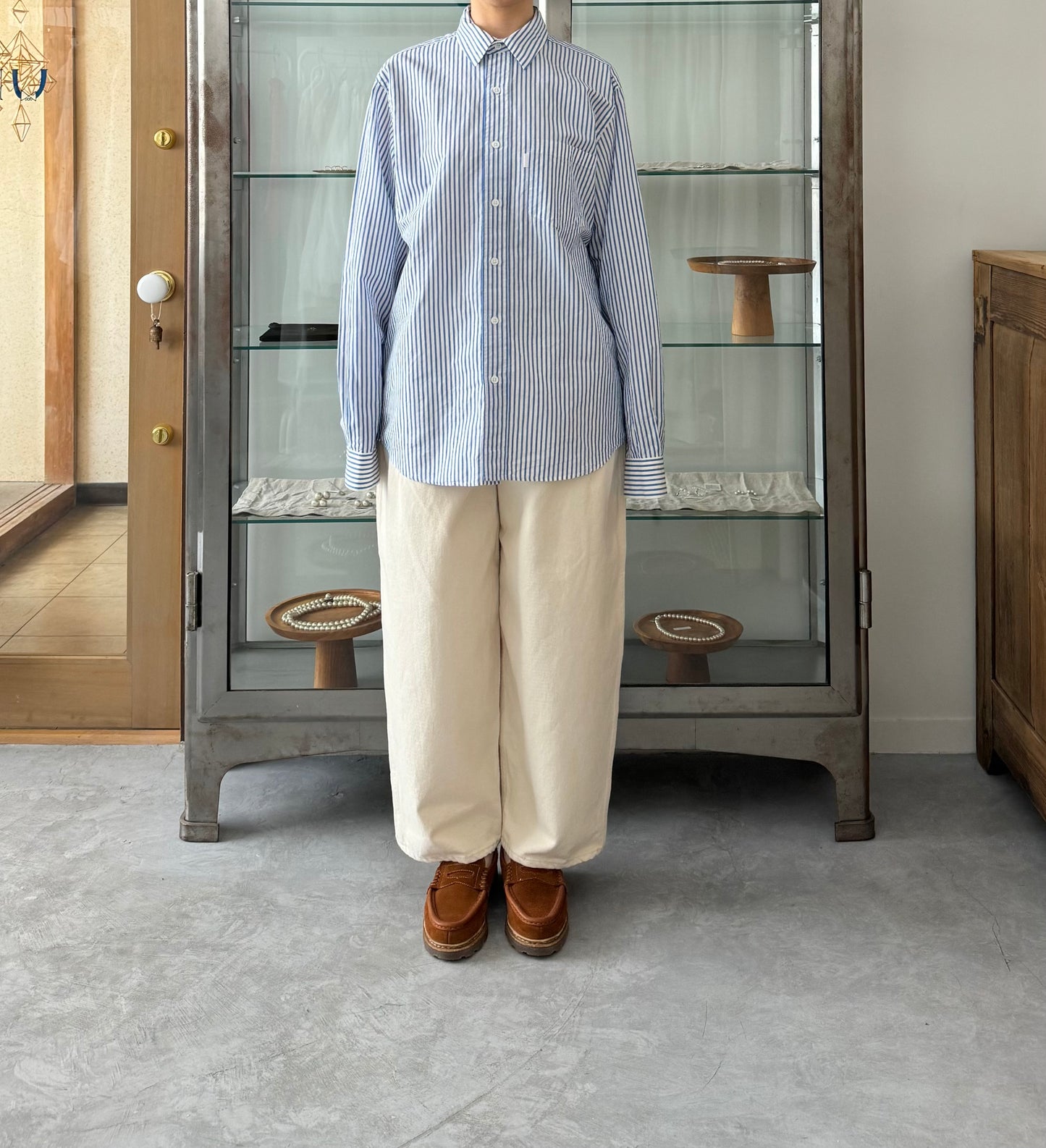 SHORT SLEEVE OPEN COLLAR SHIRT (COTTON/LINEN) S H シャツ 通販 取扱店