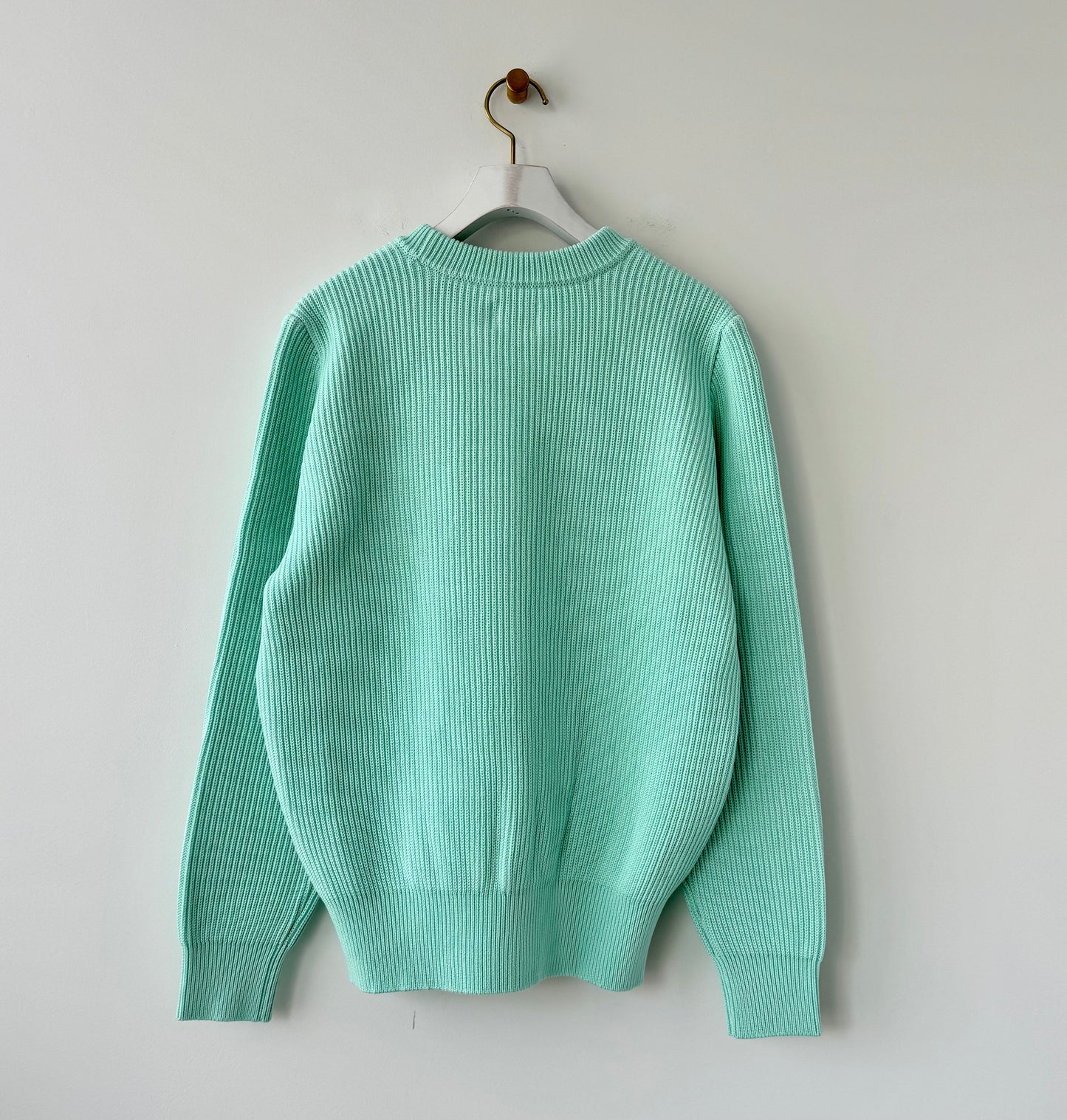 MERCERIZED COTTON RIB KNIT P/O (MINT) yonetomi 米富繊維 通販 取扱店