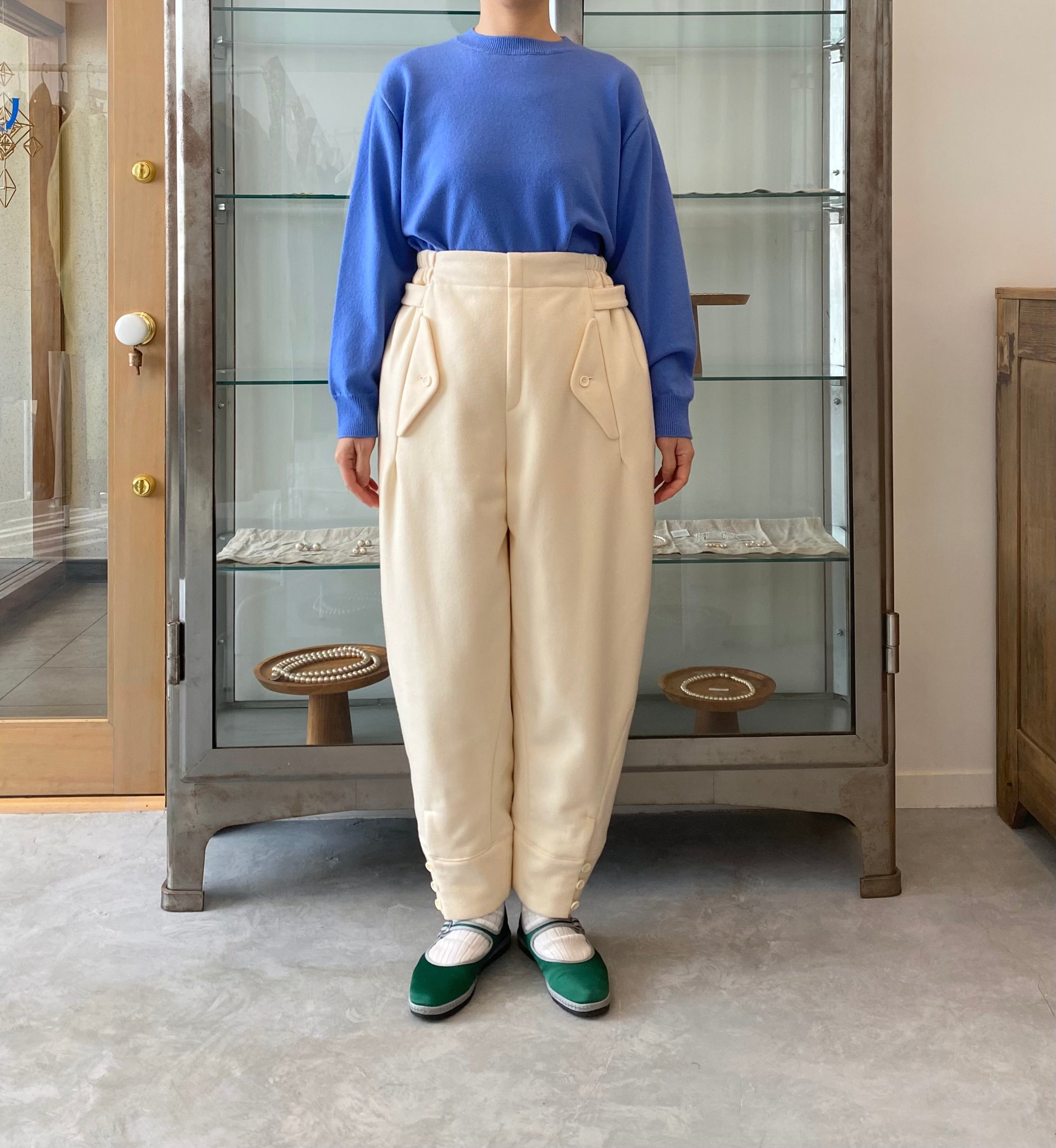 Wool padded pants (White) TENNE HANDCRAFTED MODERN 通販 