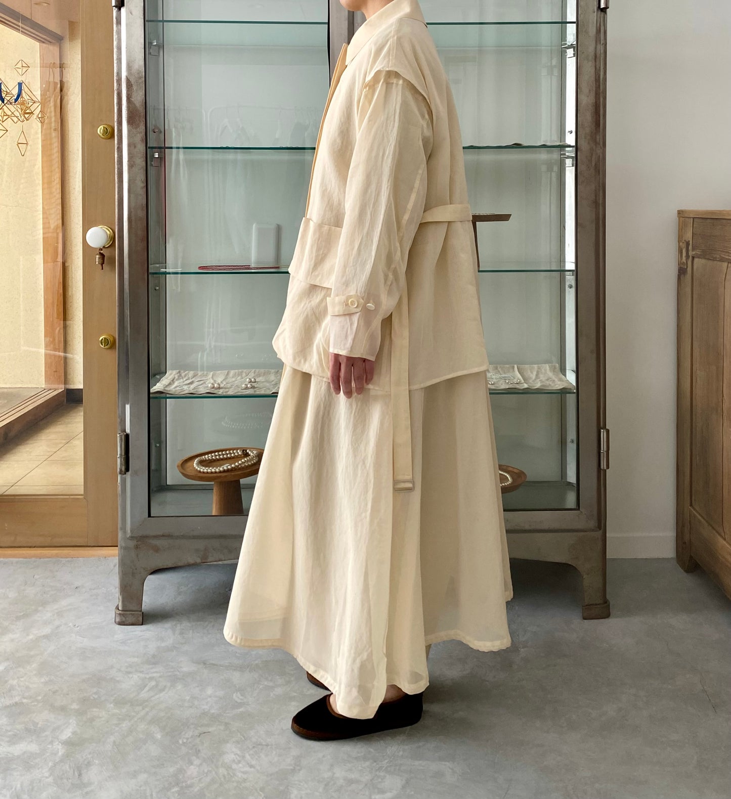 Organza layered coat (Beige) TENNE HANDCRAFTED MODERN コート 通販
