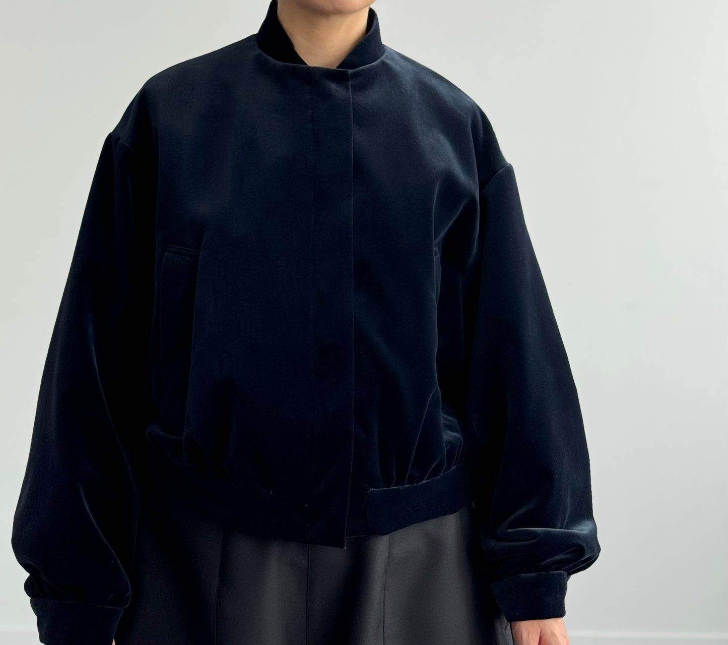 VELVET PADDED BLOUSON