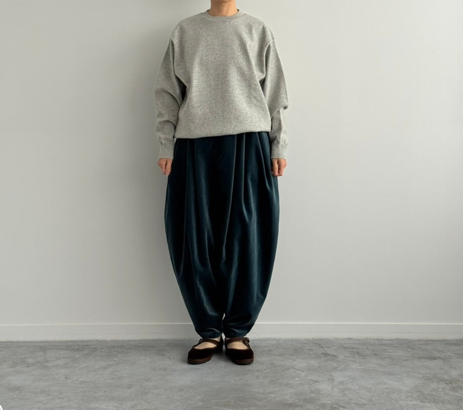 3 TUCK TAPERED PANTS ( BLUE )