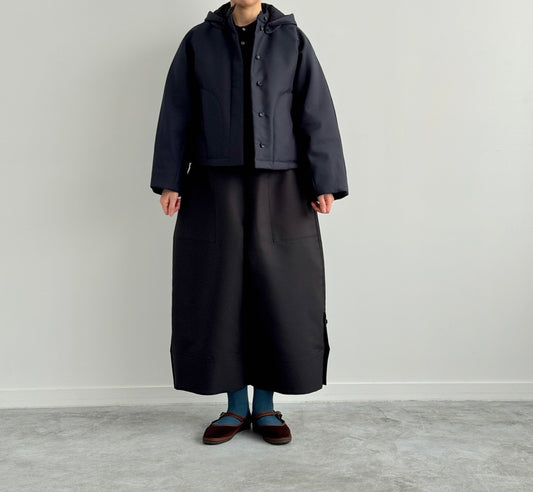 PADDED SHORT HOOD COAT