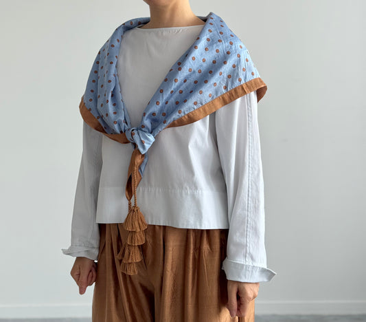 Khadi Scarf (Polka dots)　BUNON ブノン　スカーフ　通販　取扱店
