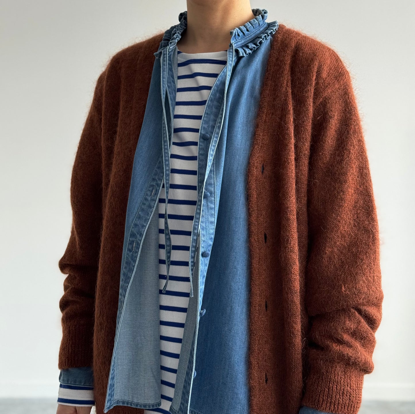 タックカラーシャツ