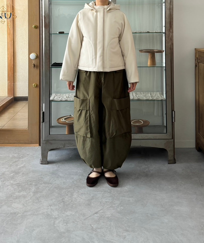 MILITARY BARREL PANTS (KHAKI GREEN)　TENNE HANDCRAFTED MODERN パンツ　通販　取扱店