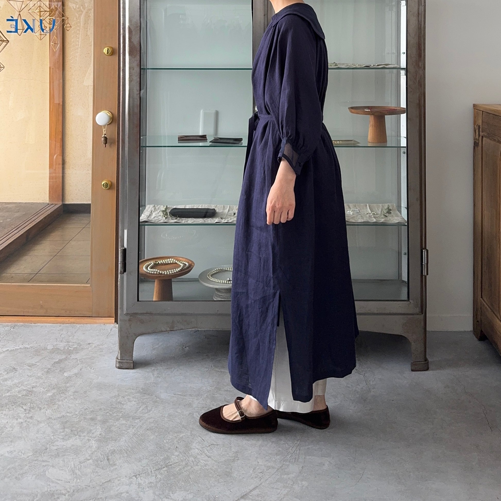 セーラードレス (ネイビー）　Porter des boutons　ポルテデブトン　ワンピース　通販　取扱店