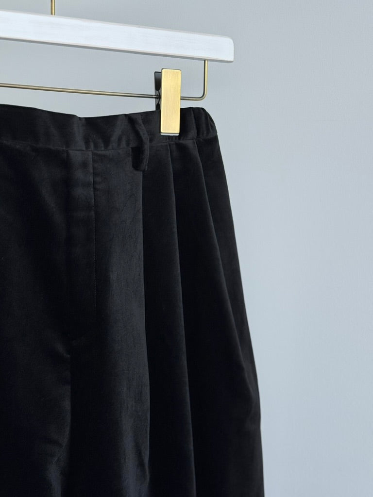 3 TUCK TAPERED PANTS (PRESS VELVET) TENNE HANDCRAFTED MODERN 通販　取扱店