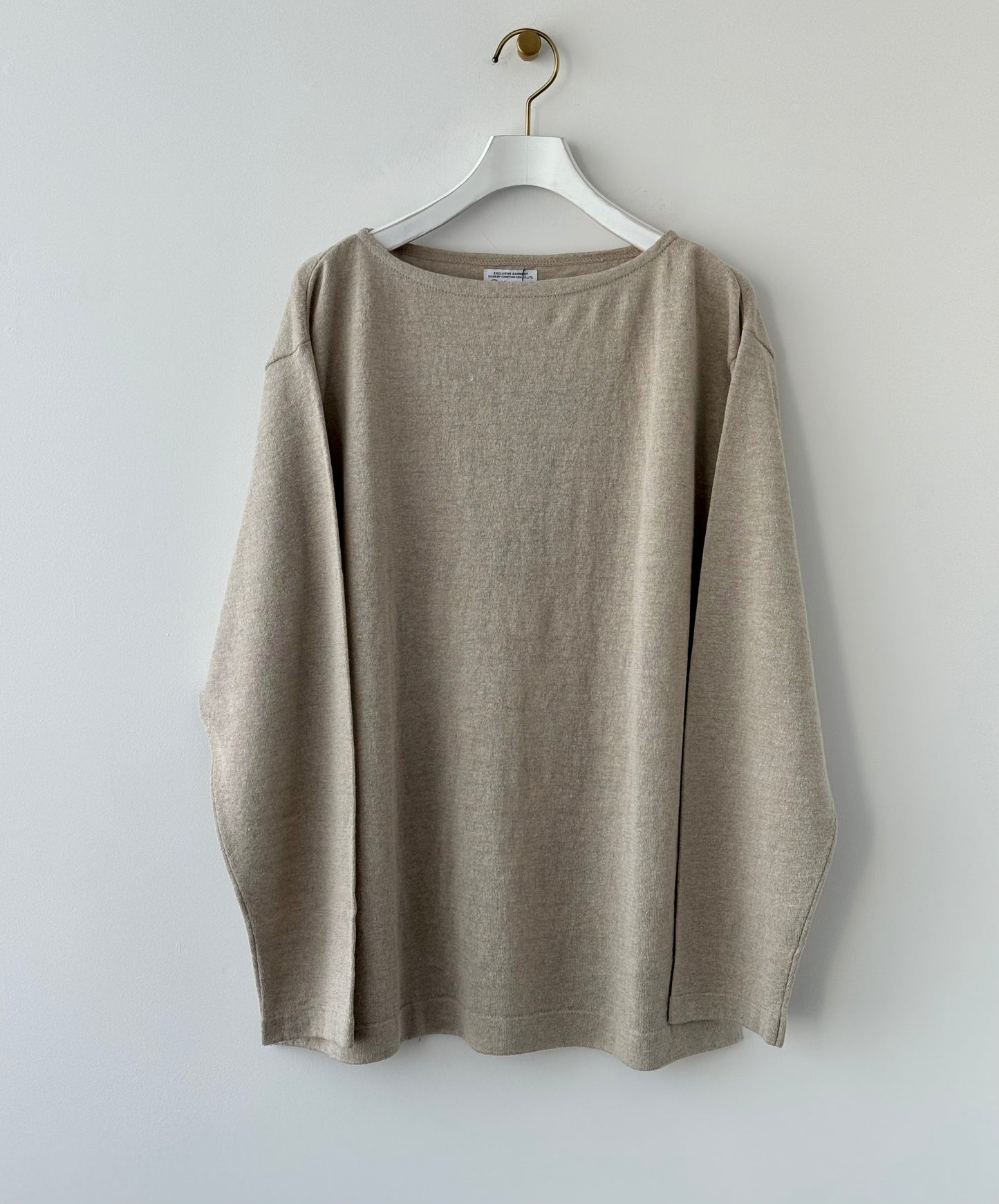 AMA LINEN BASQUE KNIT P/O　Yonetomi 米富繊維　通販　取扱店　商品画像　正面