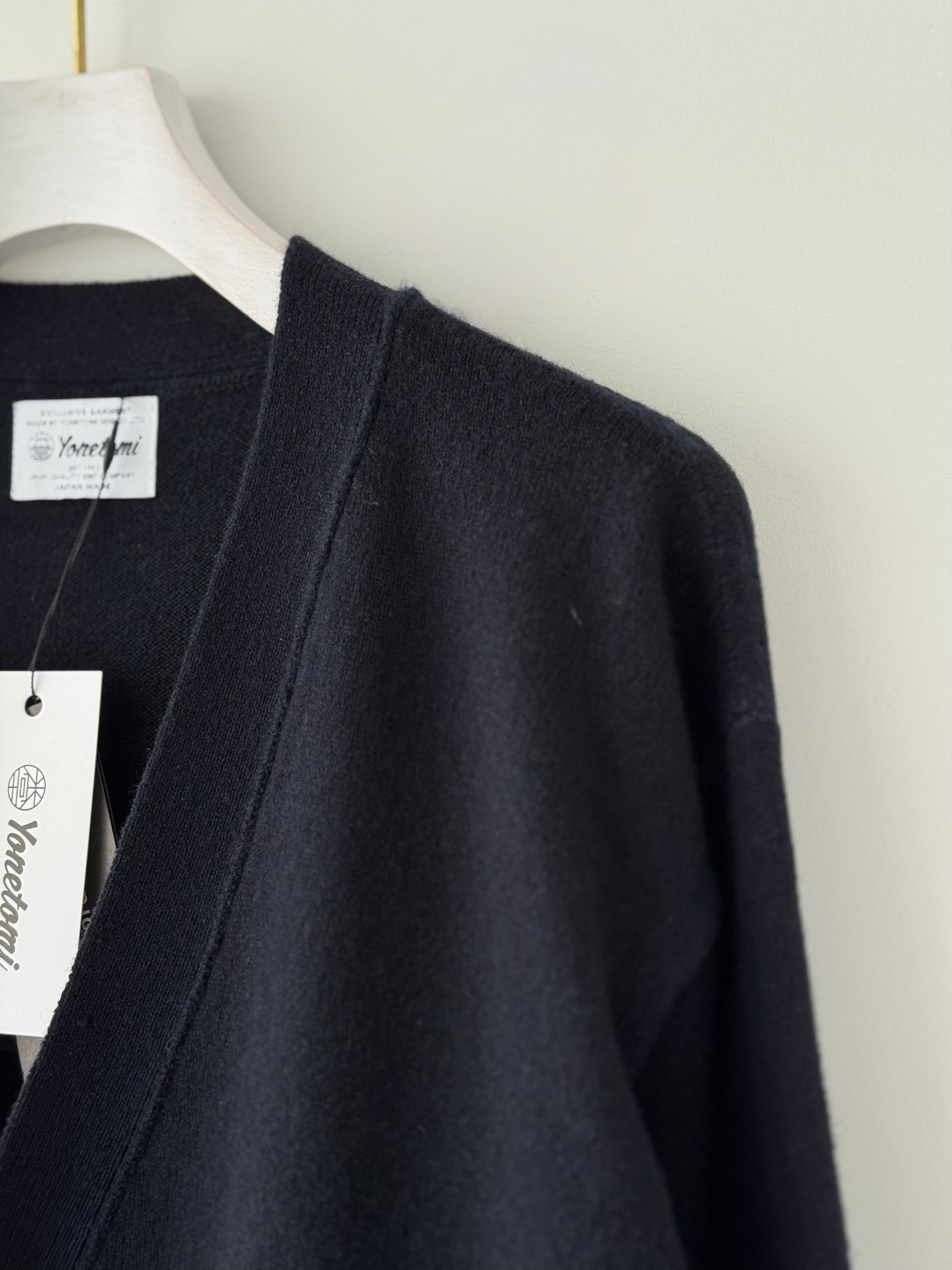 RIGID CASHMERE GARMENT DYED SWEATER C/D Yonetomi 米富繊維 カシミヤ RIGID CASHMERE GARMENT DYED SWEATER C/D Yonetomi 米富繊維 カシミヤ