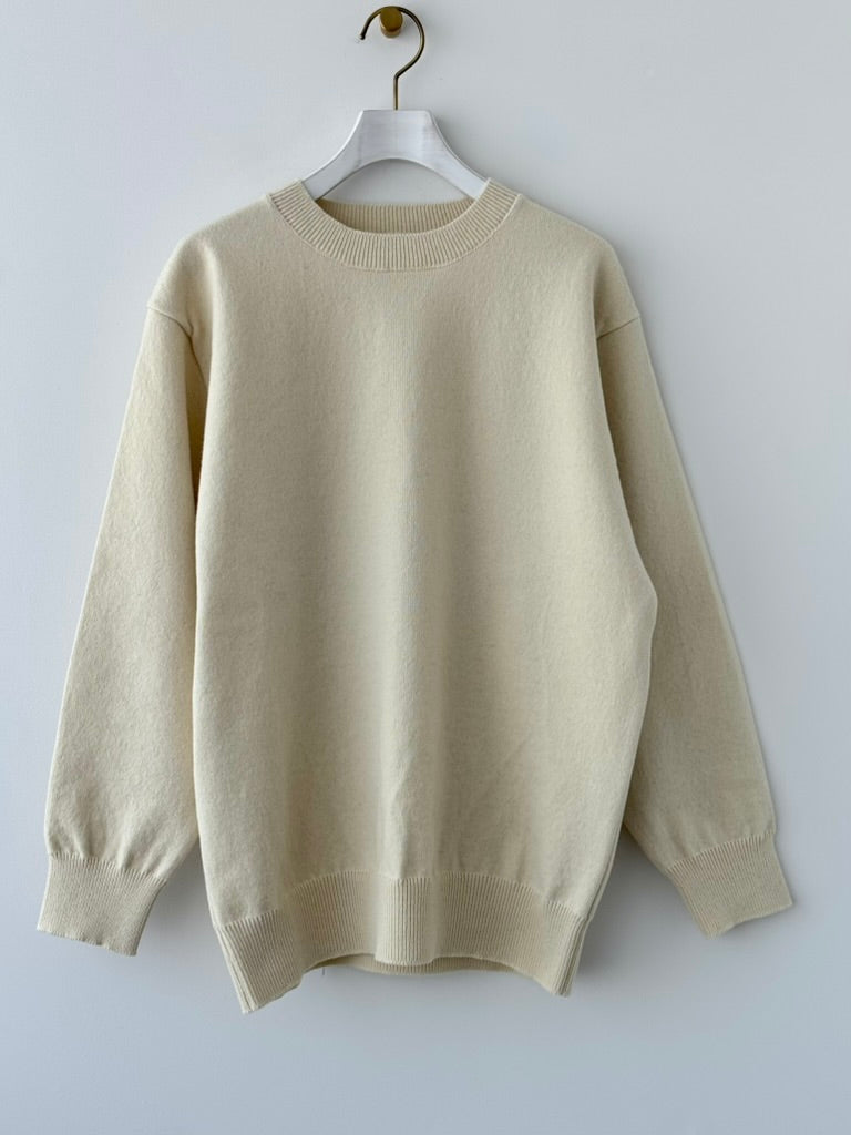 RIGID CASHMERE SWEATER P/O ( RAW ) Yonetomi  カシミヤ　米富繊維　通販　取扱店