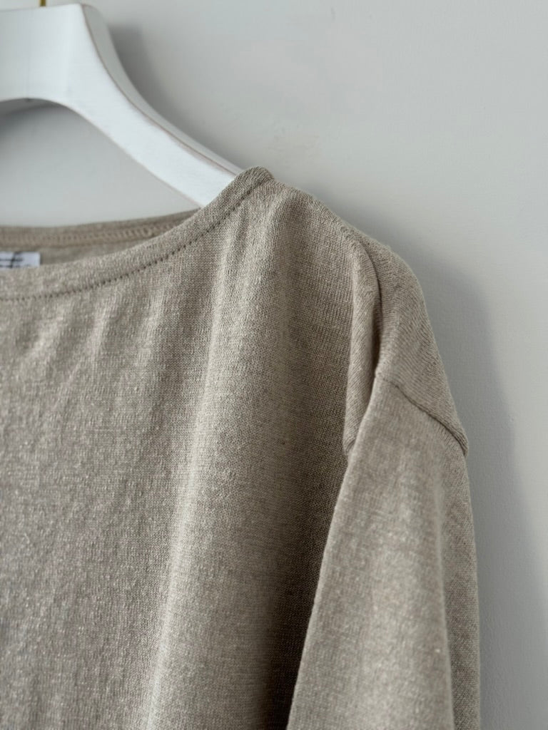 AMA LINEN BASQUE KNIT P/O