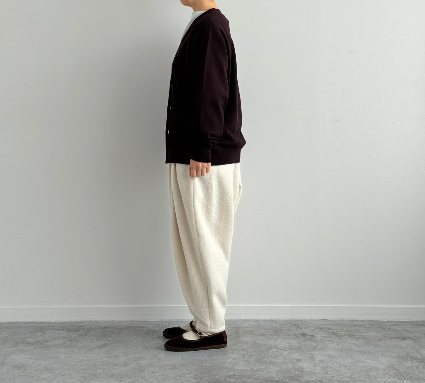 RIGID CASHMERE GARMENT DYED SWEATER C/D  Yonetomi 米富繊維　カシミヤ　通販　取扱店