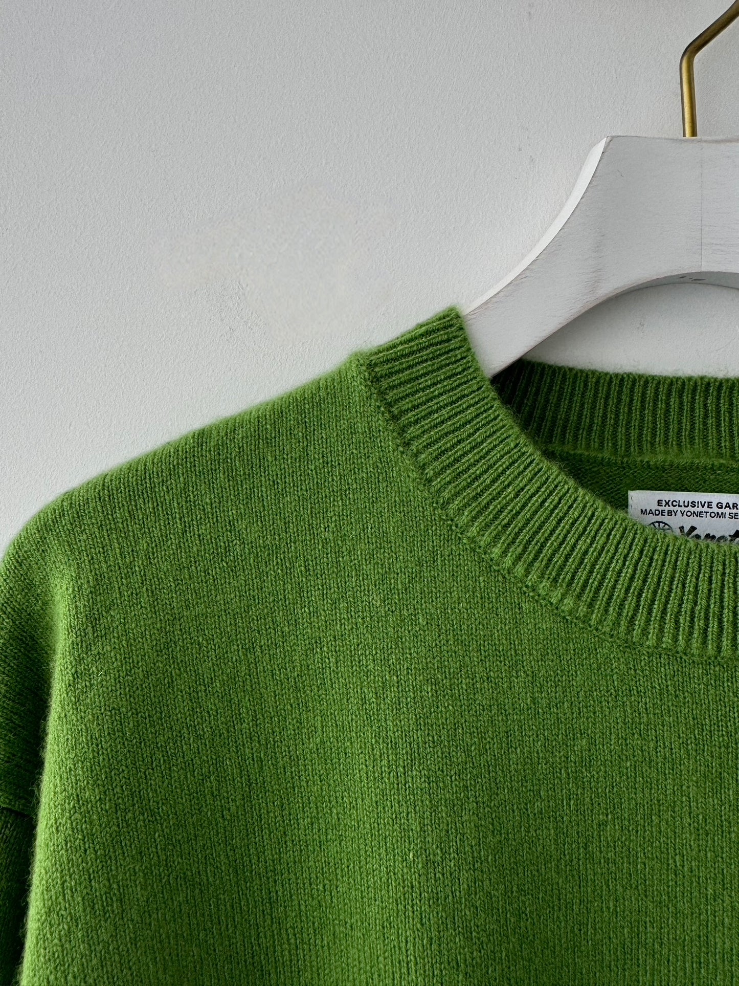 NEW BASIC CASHMERE KNIT PULL OVER  Yonetomi 米富繊維　カシミヤ　通販　取扱店