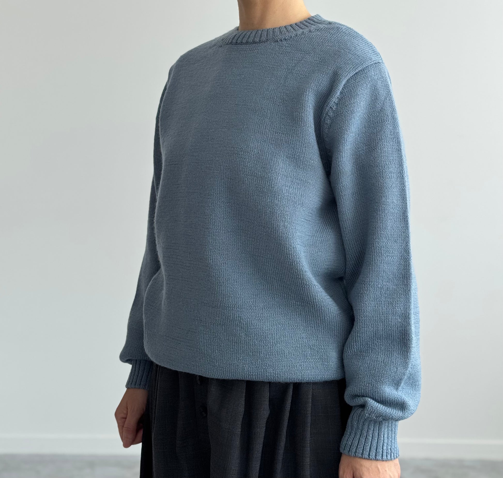 【DEADSTOCK YARN】Yonetomi SHETLAND WOOL SWEATER　通販　取扱店