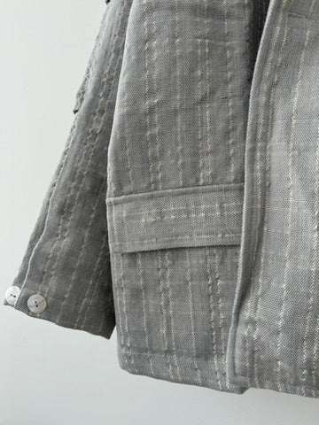 Kantha Over Jacket（LIGHT GRAY)　BUNON ジャケット　通販　取扱店