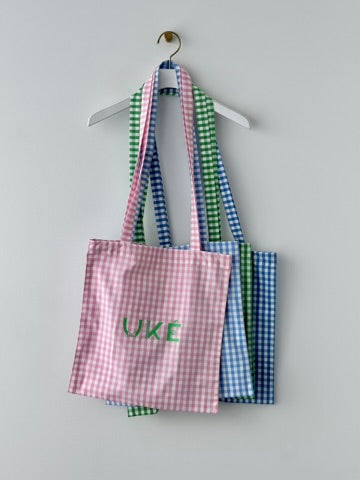 TOTE BAG ( GINGHAM CHECK )