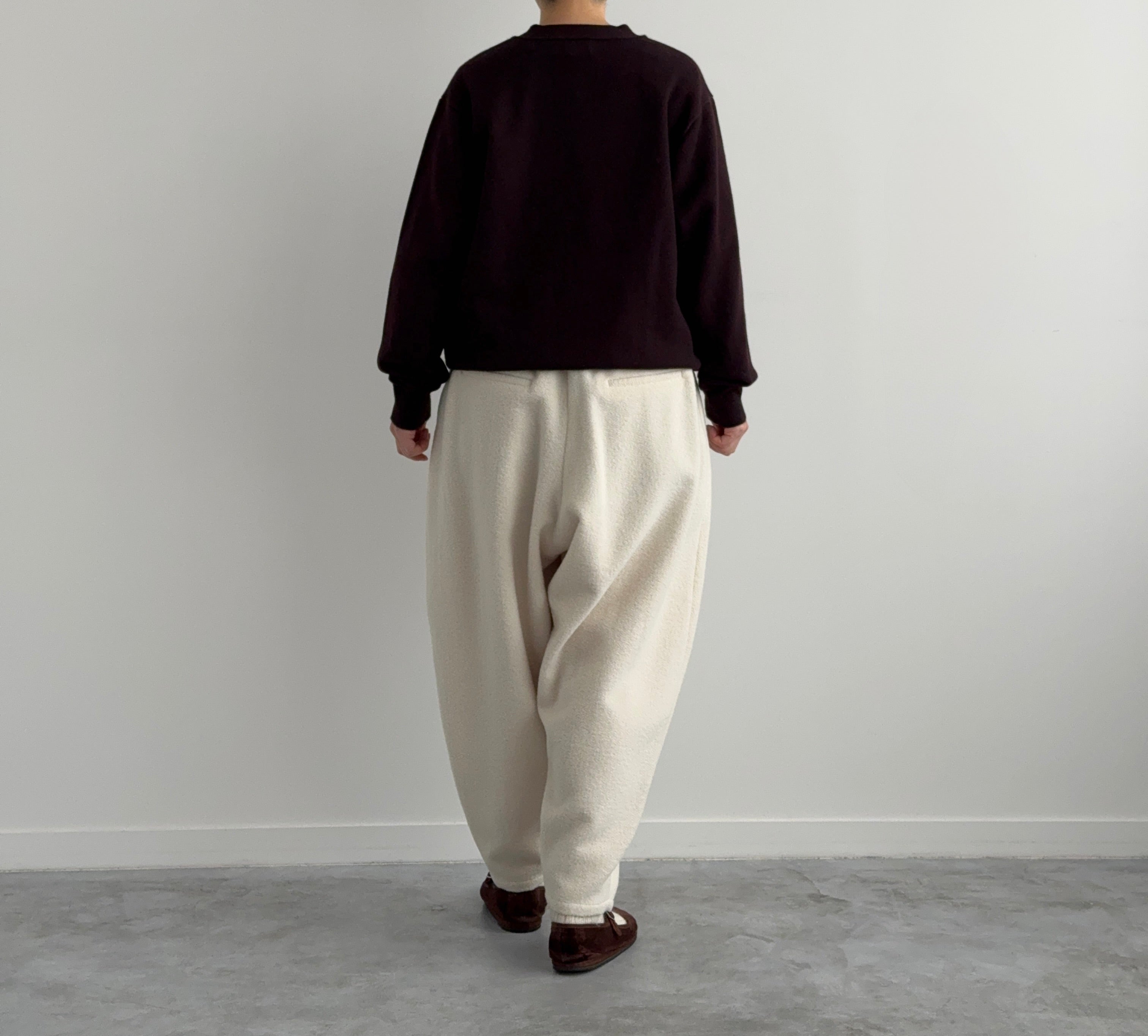 yonetomi カシミヤカーディガン　ヨネトミ　ピンク　カシミア RIGID CASHMERE SWEATER Cardigan - RAW - Yonetomi STORE ONLINE