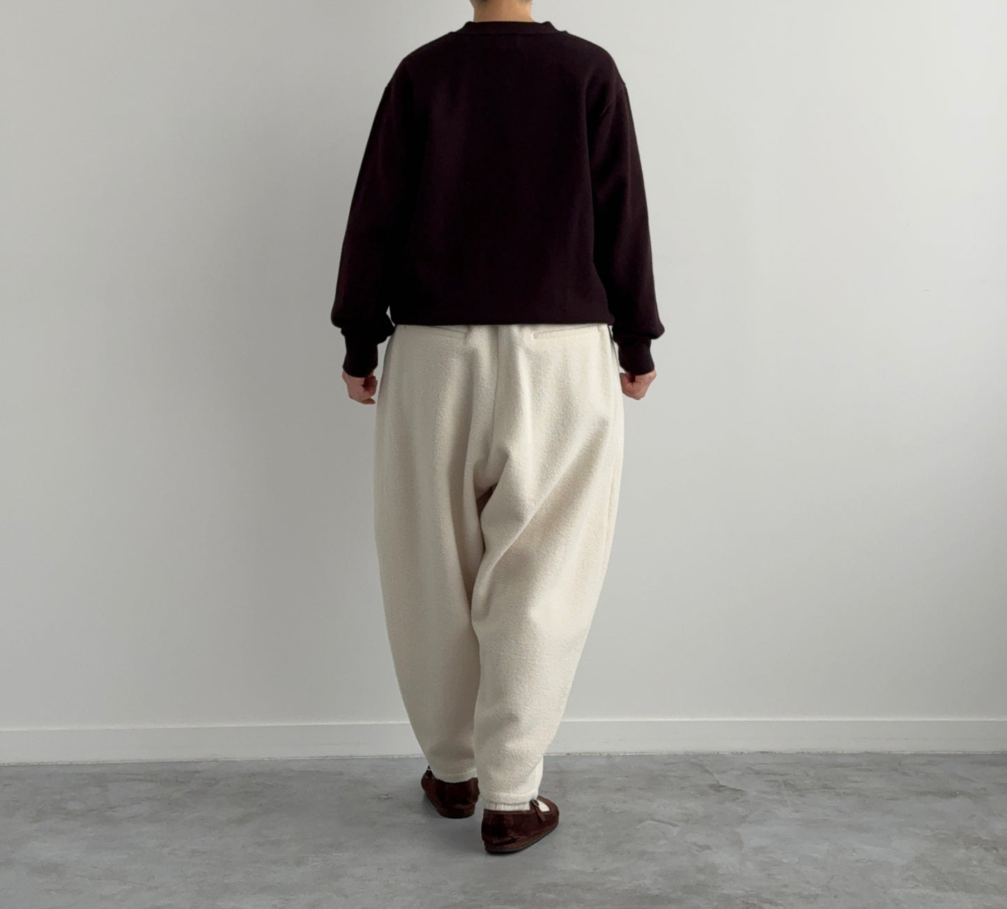 RIGID CASHMERE GARMENT DYED SWEATER C/D  Yonetomi 米富繊維　カシミヤ　通販　取扱店
