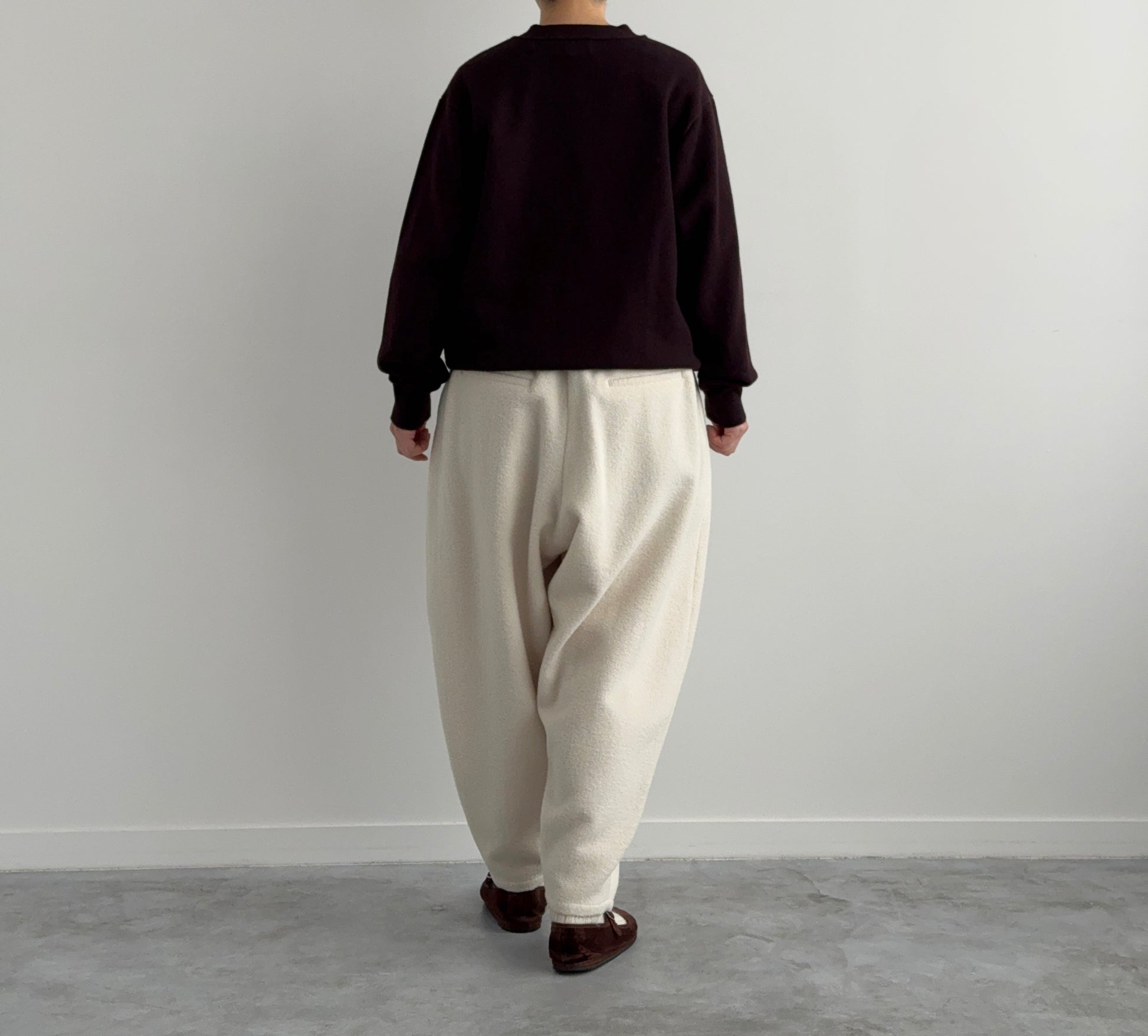 RIGID CASHMERE GARMENT DYED SWEATER C/D  Yonetomi 米富繊維　カシミヤ　通販　取扱店