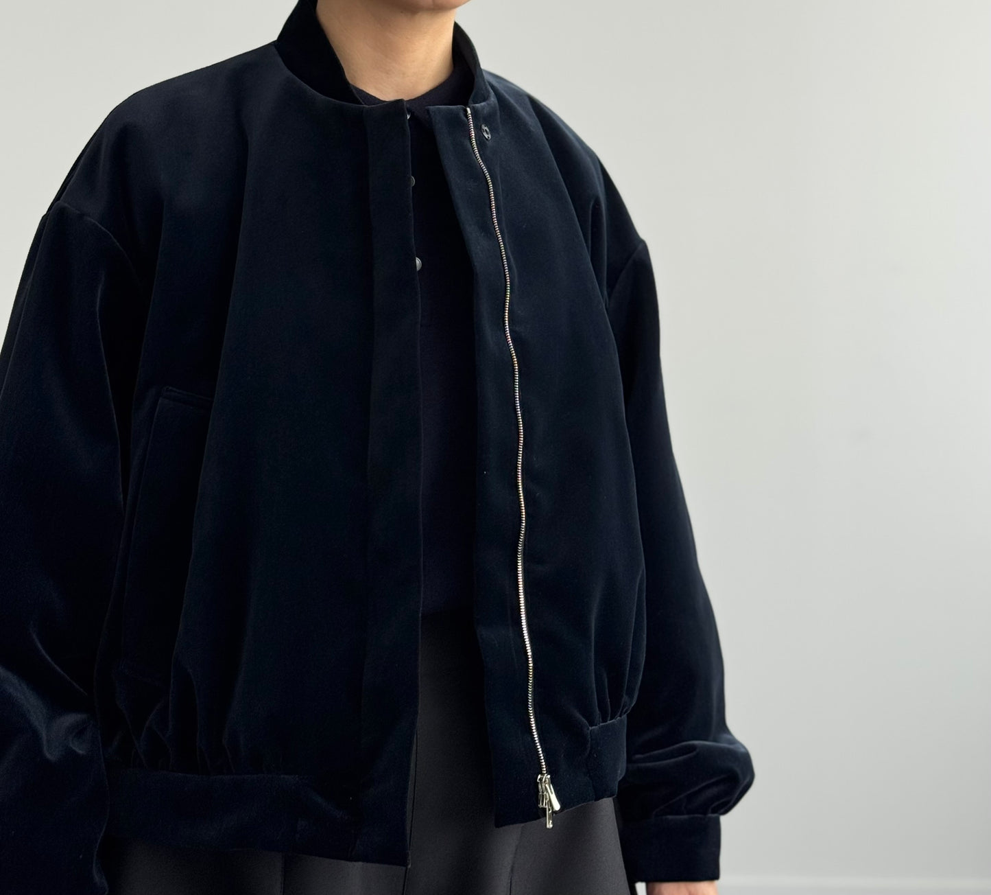 VELVET PADDED BLOUSON