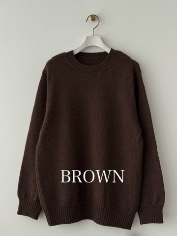 【DEADSTOCK YARN】Yonetomi SHETLAND WOOL SWEATER　通販　取扱店