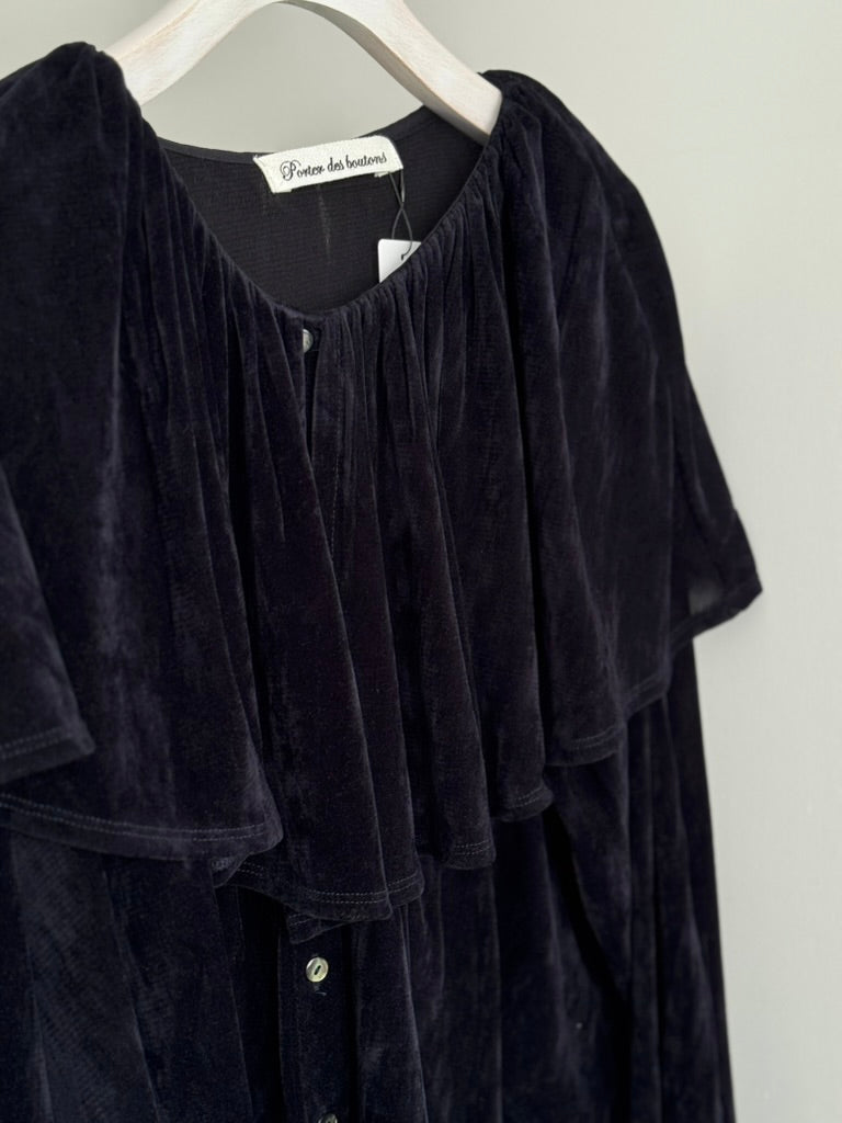 ワイドカラーカーディガン　Porter des boutons　ポルテデブトン　通販　取扱店