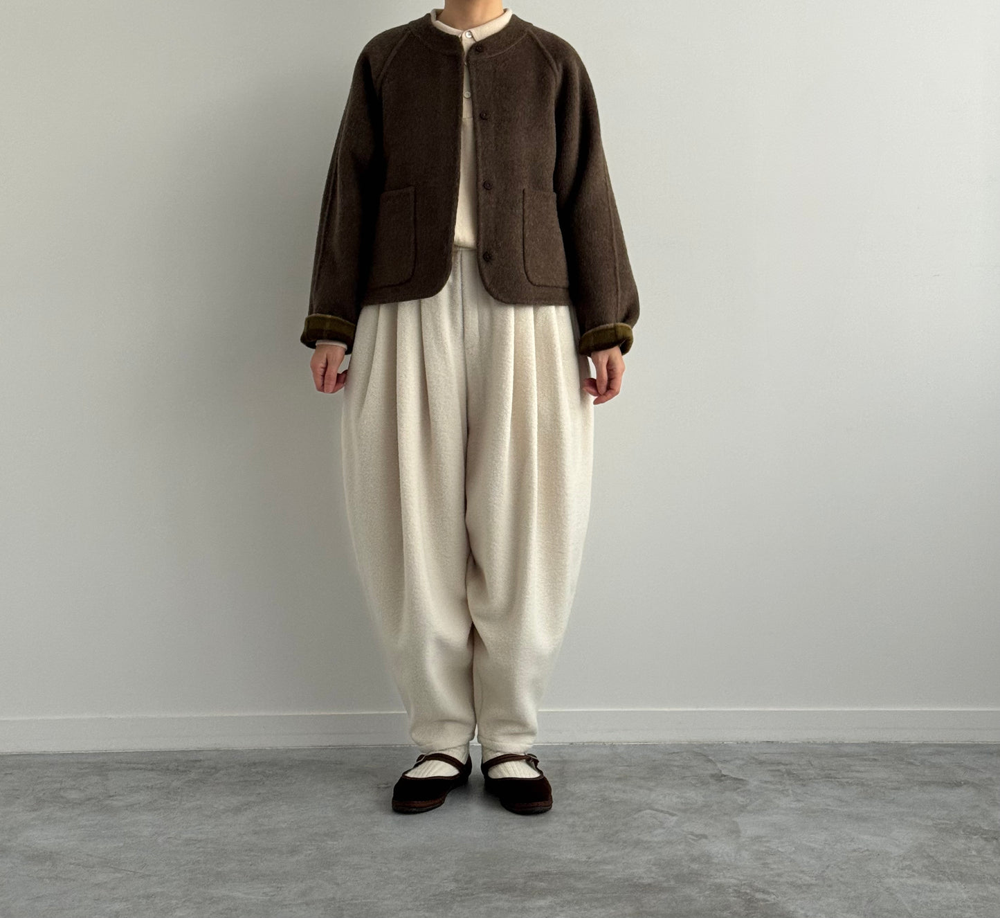 リバーシブルショートコート　Porter des boutons ポルテデブトン　通販　取扱店　広島