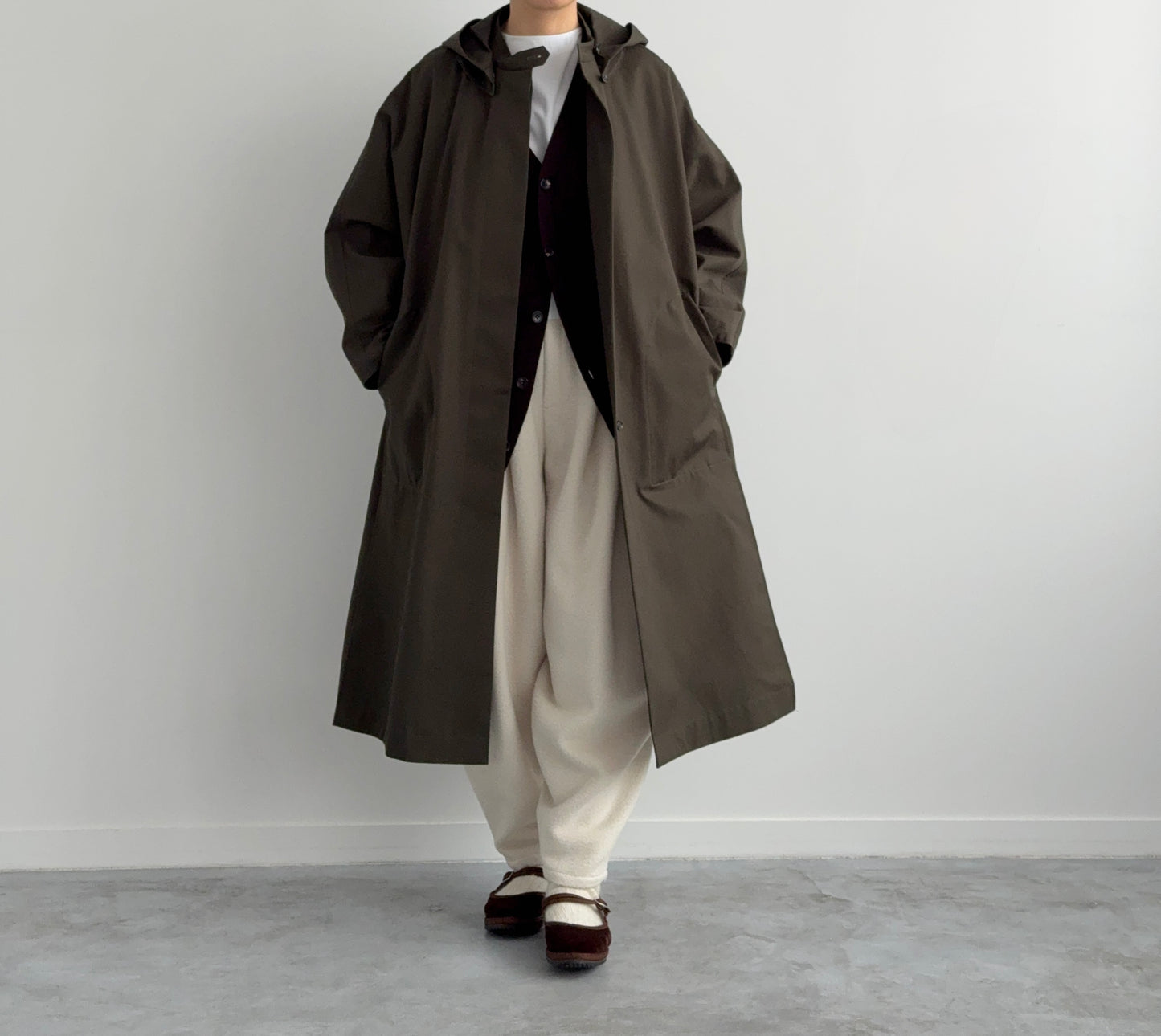 RIGID CASHMERE GARMENT DYED SWEATER C/D  Yonetomi 米富繊維　カシミヤ　通販　取扱店