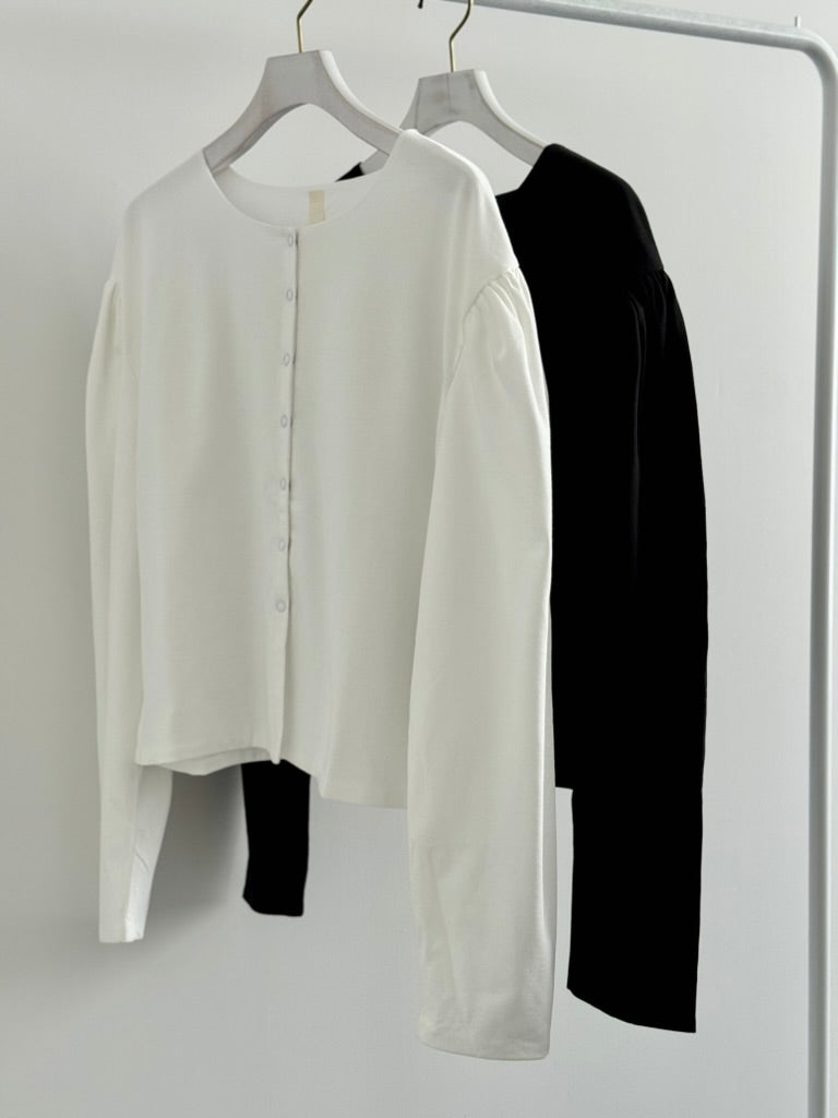 PUFF SLEEVE CARDIGAN　Shida　カーディガン　通販　取扱店
