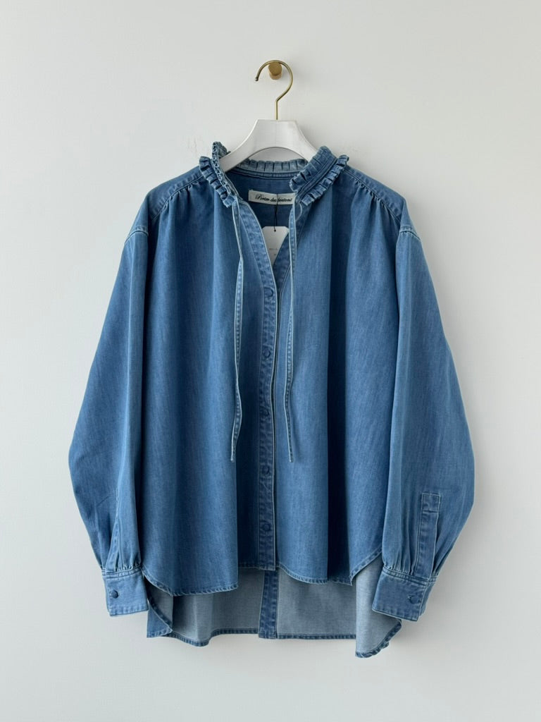 タックカラーシャツ