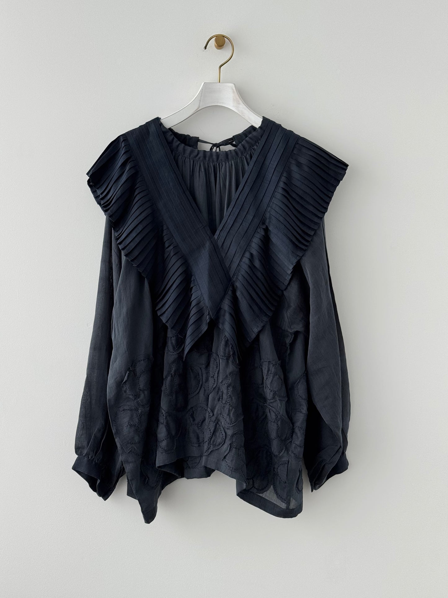 FLOWER RIBBON BLOUSE