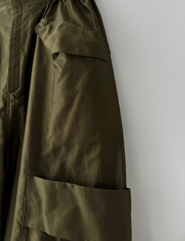 MILITARY BARREL PANTS (KHAKI GREEN)　TENNE HANDCRAFTED MODERN パンツ　通販　取扱店