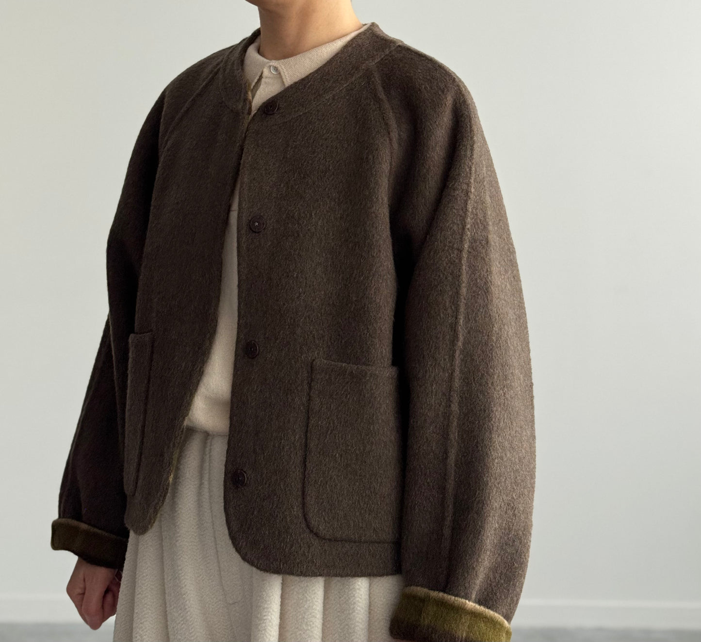 リバーシブルショートコート　Porter des boutons ポルテデブトン　通販　取扱店　広島