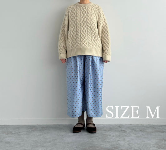 TUCK PANTS ( POLKA DOTS)　BUNON ドット柄パンツ　通販　取扱店