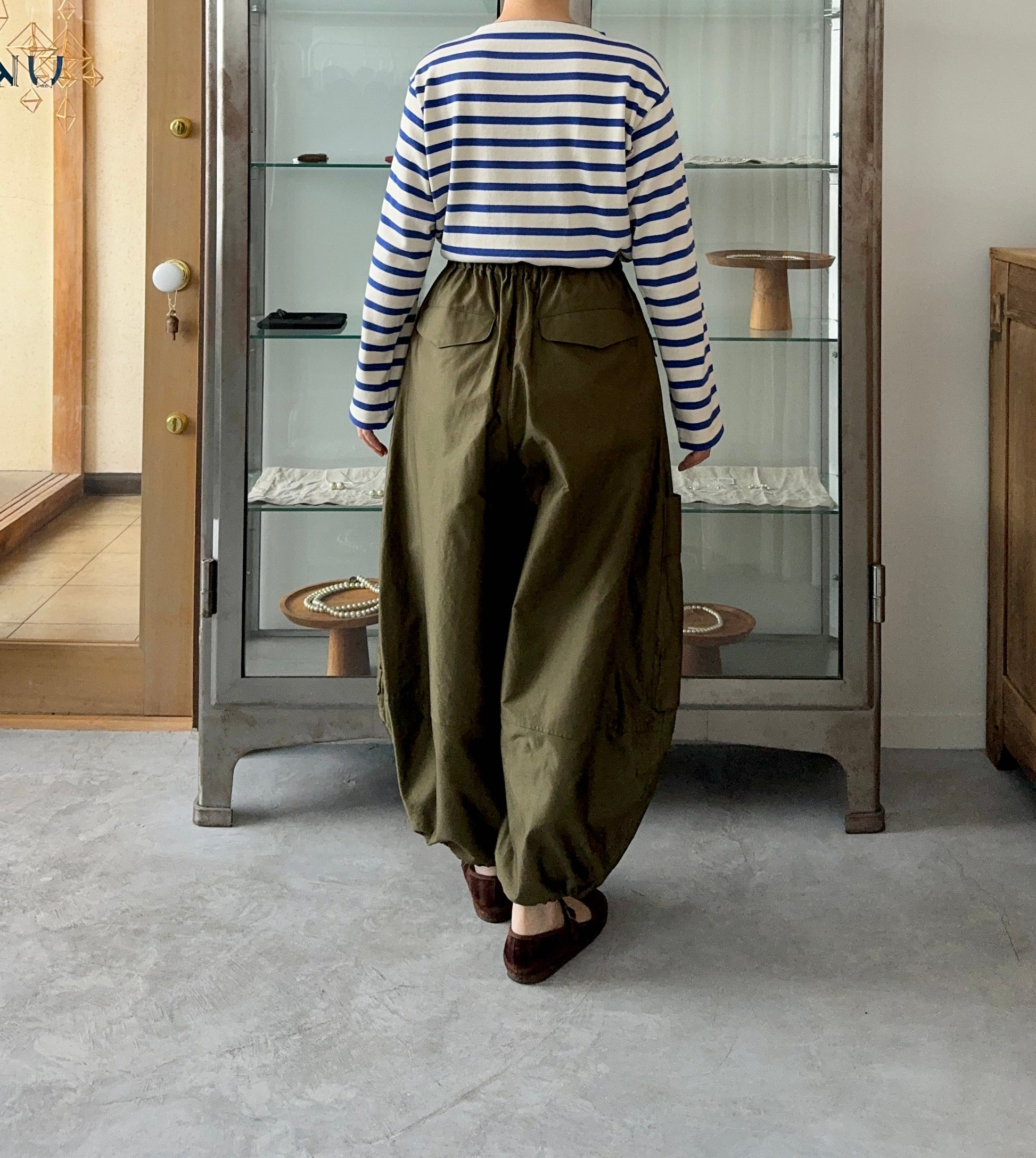 MILITARY BARREL PANTS (KHAKI GREEN)　TENNE HANDCRAFTED MODERN パンツ　通販　取扱店