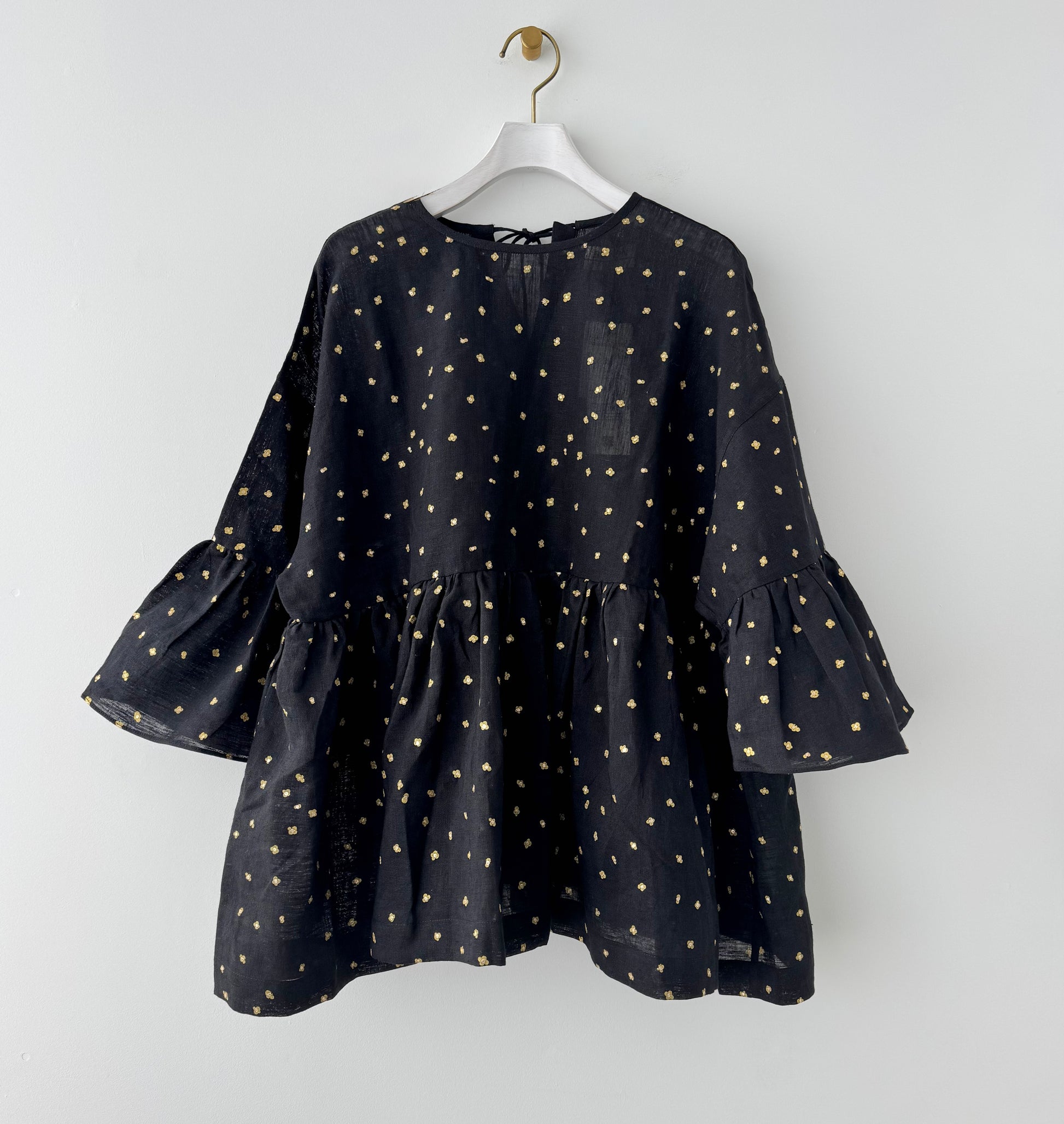 EMBROIDERY WIDE SLEEVE BLOUSE　BUNON ブノン　リネンブラウス　通販　取扱店
