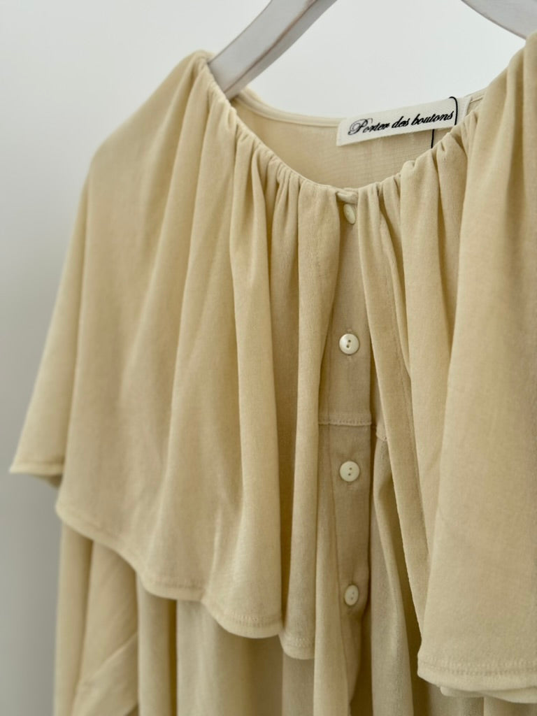 ワイドカラーカーディガン　Porter des boutons　ポルテデブトン　通販　取扱店