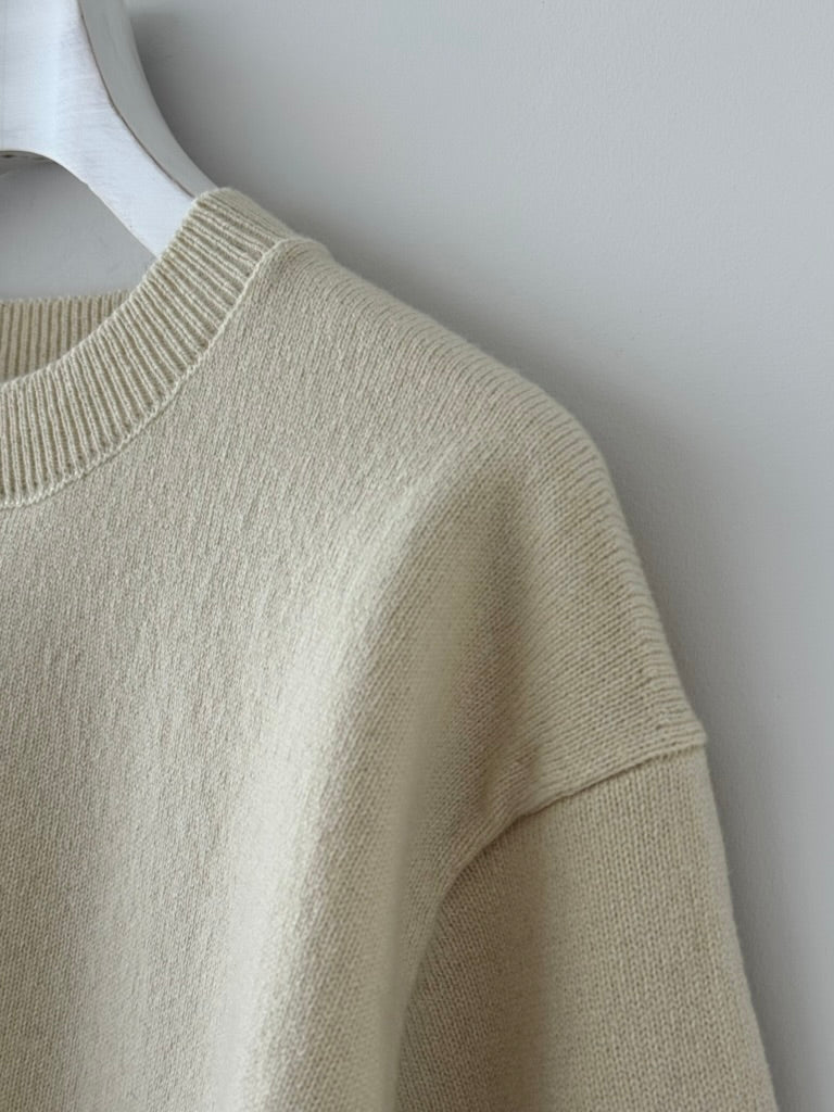 RIGID CASHMERE SWEATER P/O ( RAW ) Yonetomi  カシミヤ　米富繊維　通販　取扱店