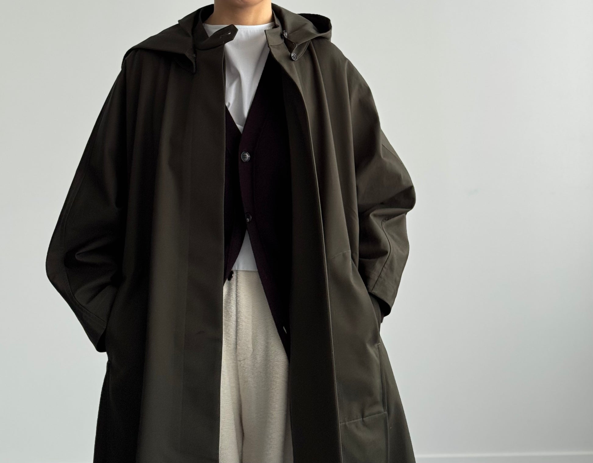 RIGID CASHMERE GARMENT DYED SWEATER C/D  Yonetomi 米富繊維　カシミヤ　通販　取扱店