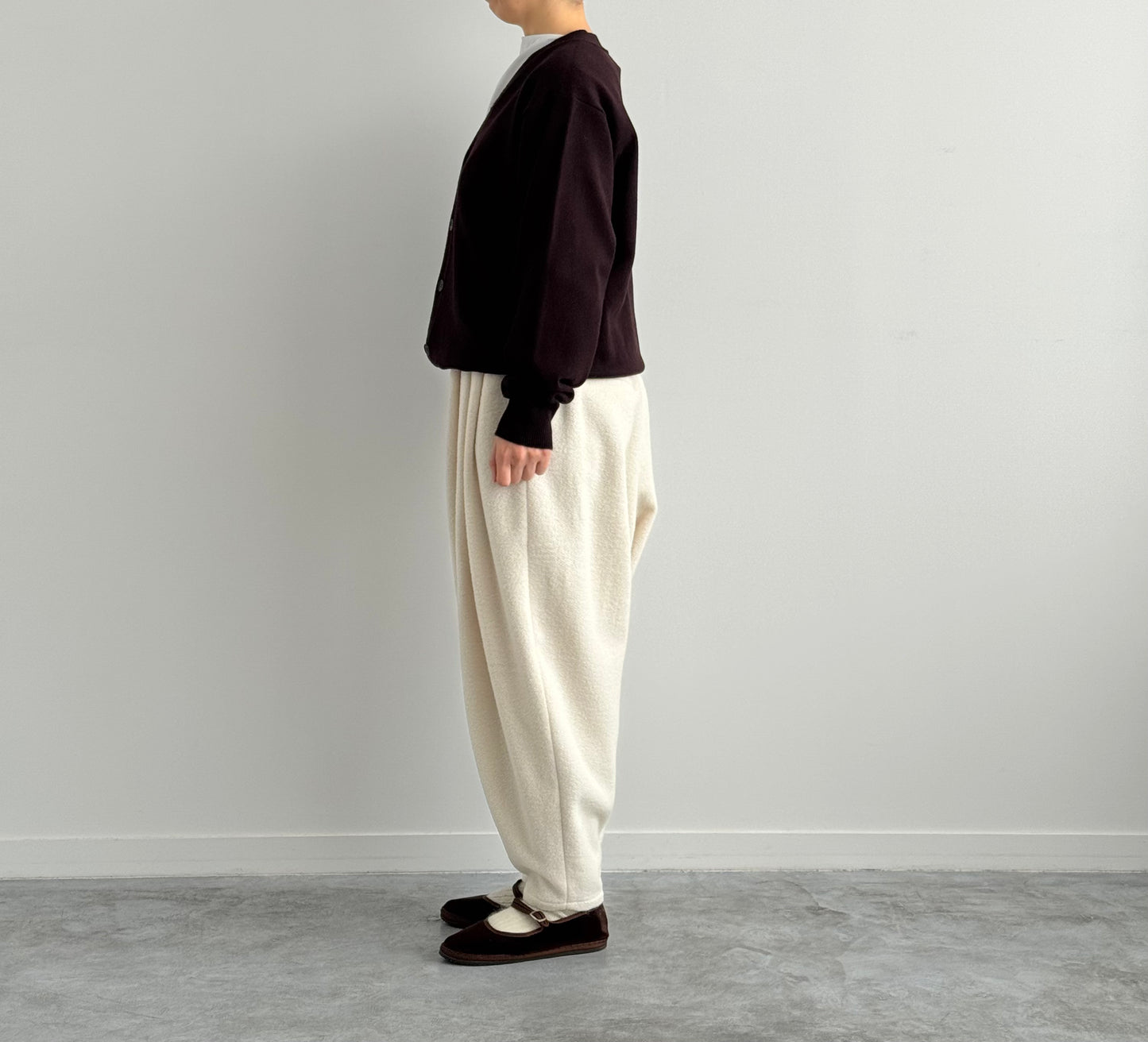 RIGID CASHMERE GARMENT DYED SWEATER C/D  Yonetomi 米富繊維　カシミヤ　通販　取扱店